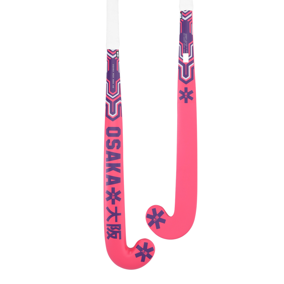 Osaka Mid Bow WG Hockey Stick 2026: Hot Pink