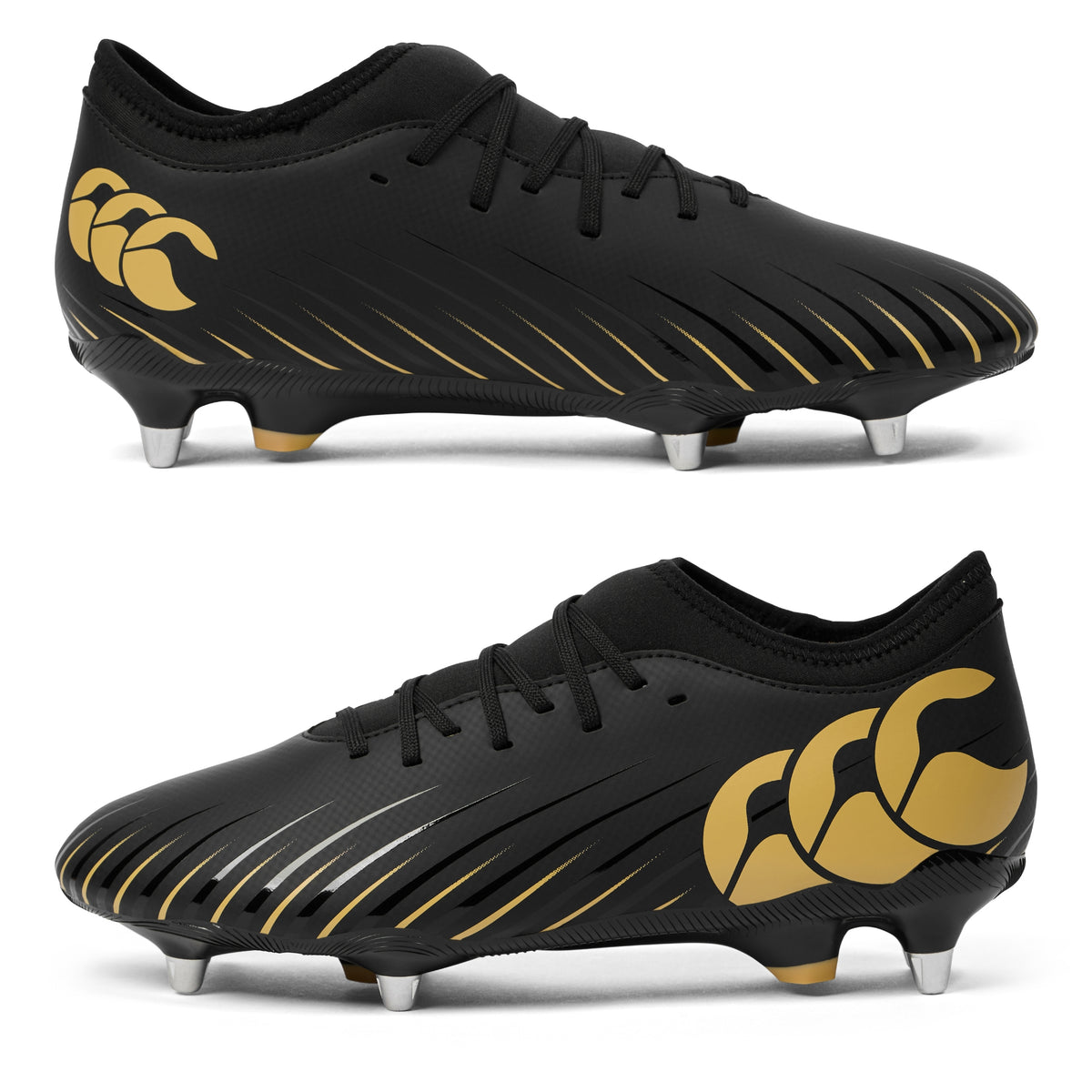 Canterbury Speed Falcon Team SG Rugby Boots: Black