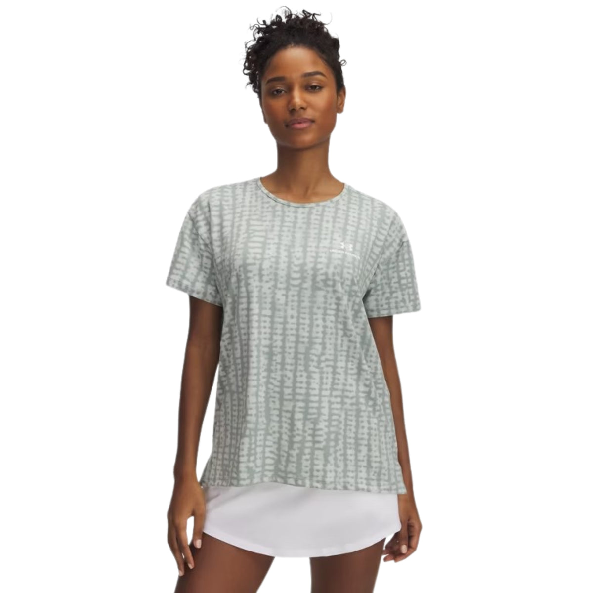 Under Armour Womens Vanish Energy  2.0 SS Tee: Hydro Green/White