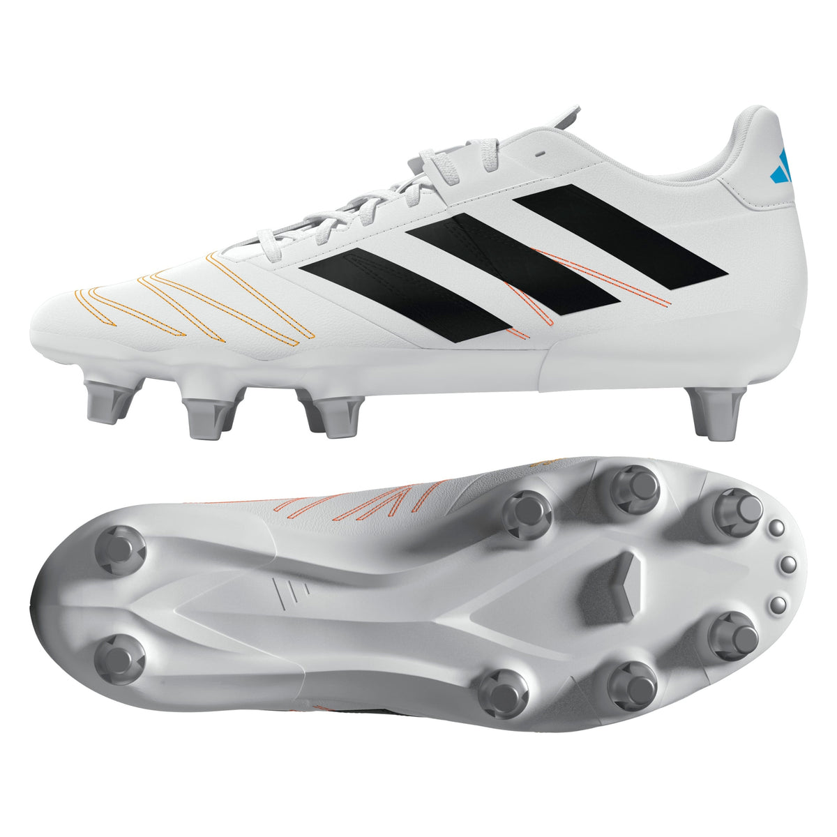 Adidas Kakari Elite SG Rugby Boots: White