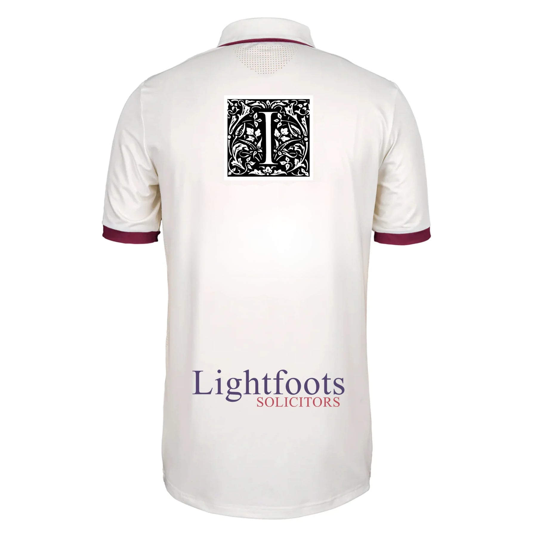 Cookham Dean CC Performance Shirt Short Sleeve: Ivory/Maroon
