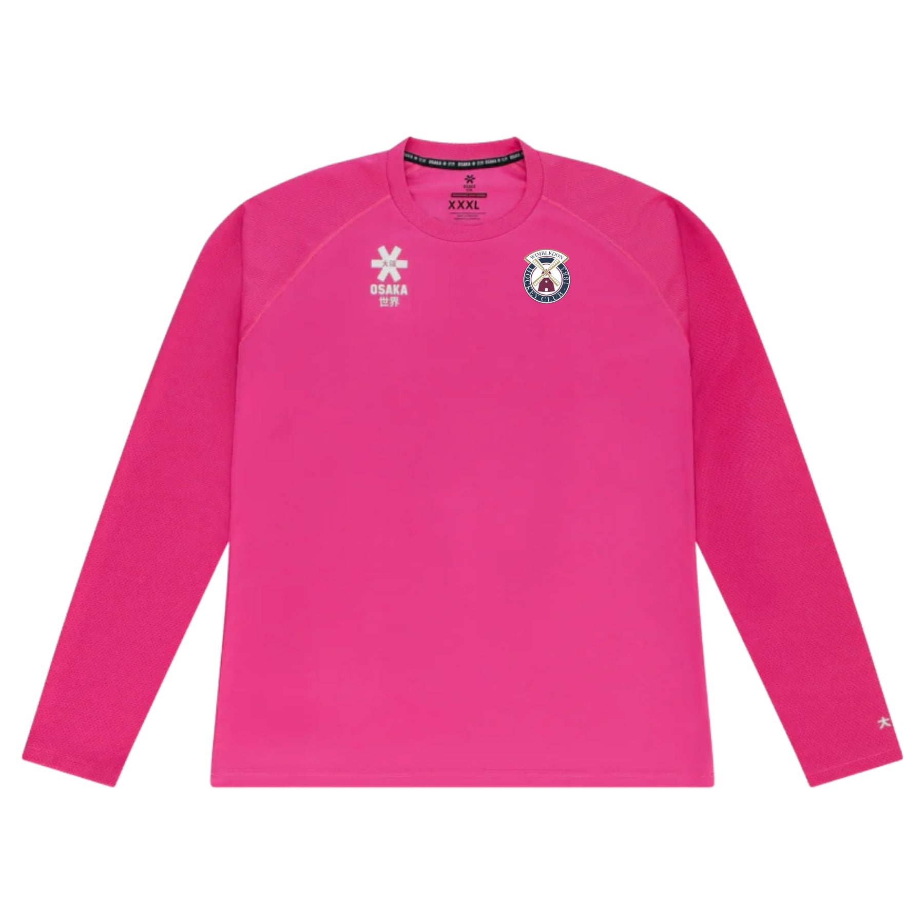 Wimbledon HC Unsiex Osaka Keeper Tee Long Sleeve: Fluo Pink