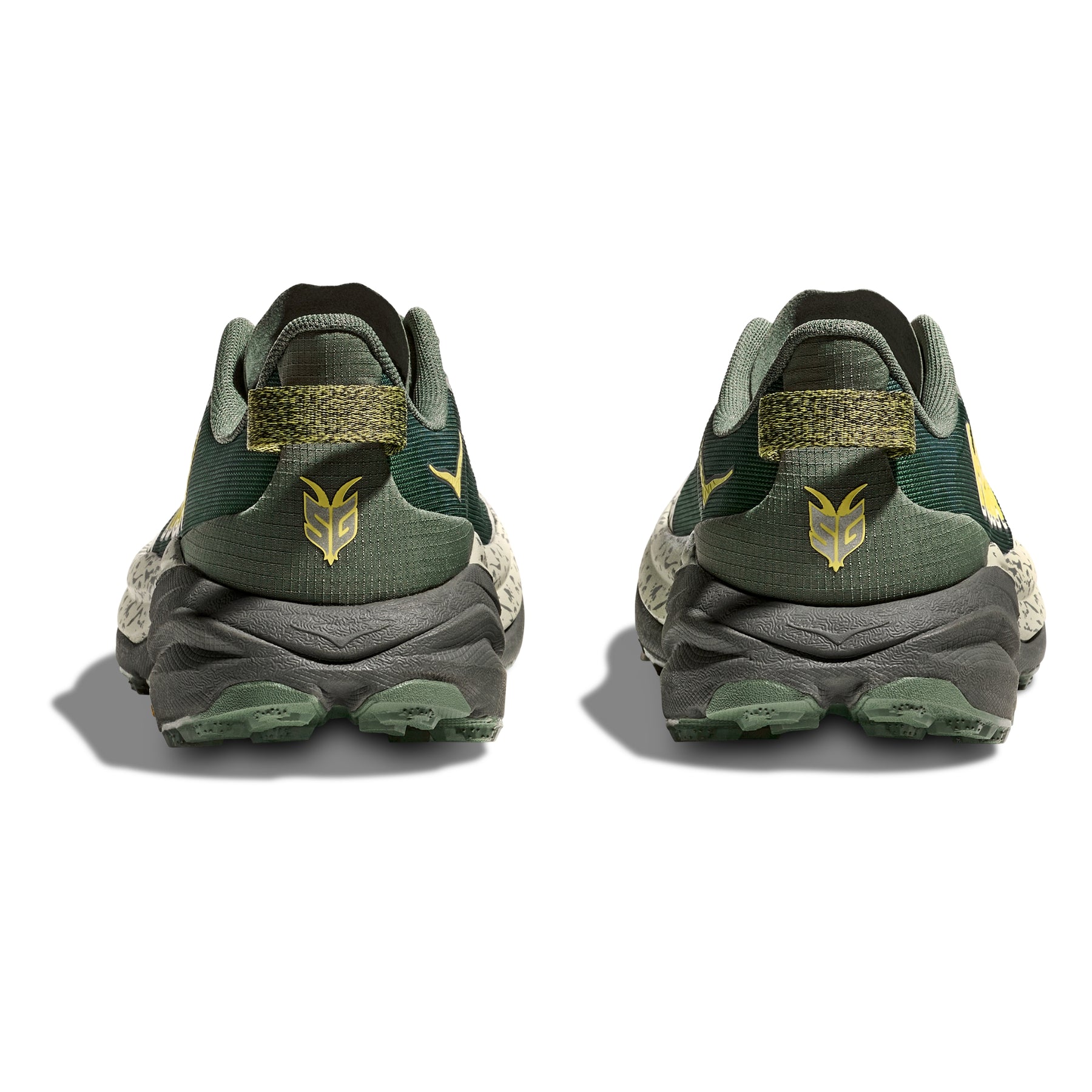 Hoka Speedgoat 6 Men's Wide Running Shoes: Fern/Asphalt Grey