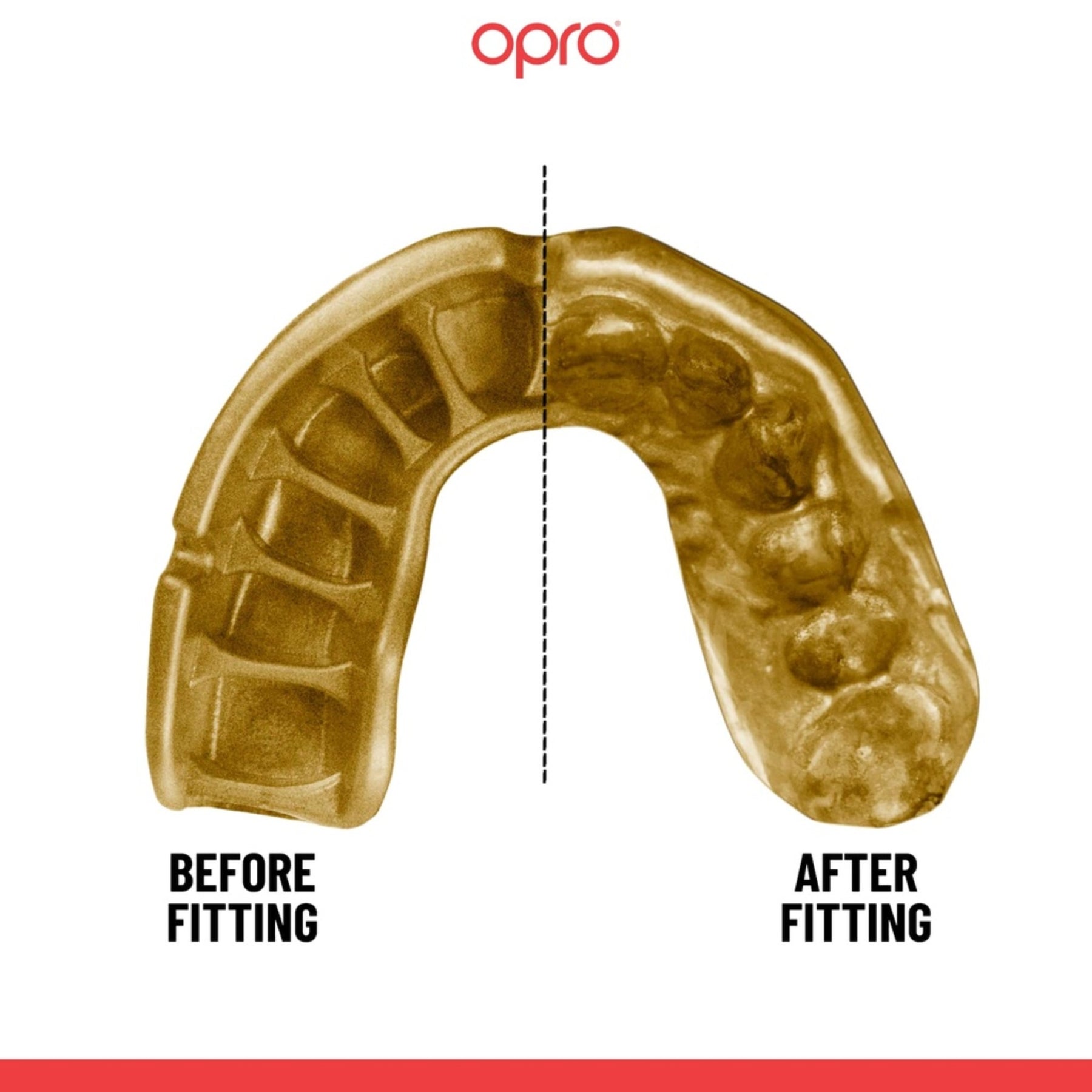 Opro Gold Self-Fit Junior Mouthguard: Blue/Pearl