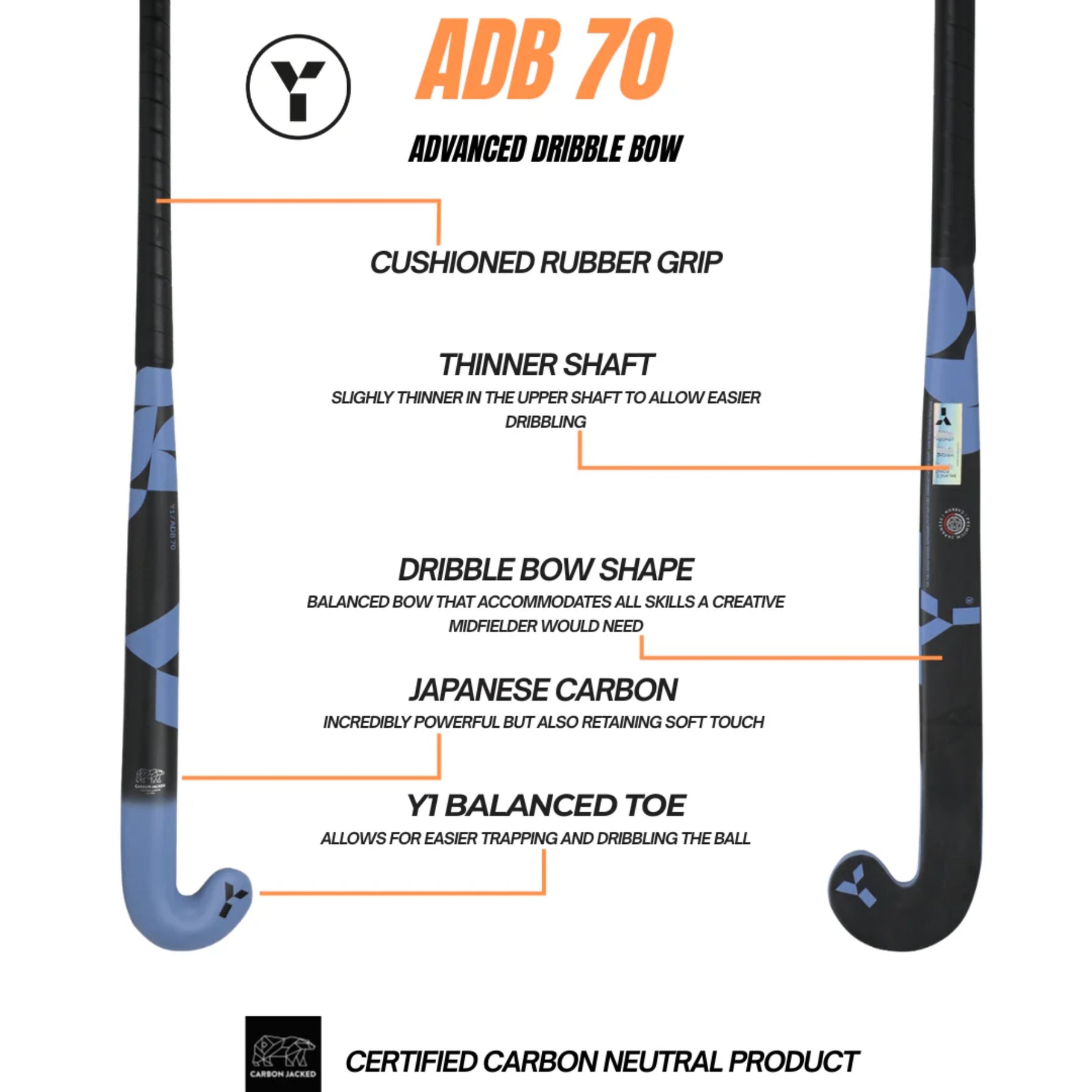 Y1 ADB 70 Hockey Stick 25/2026