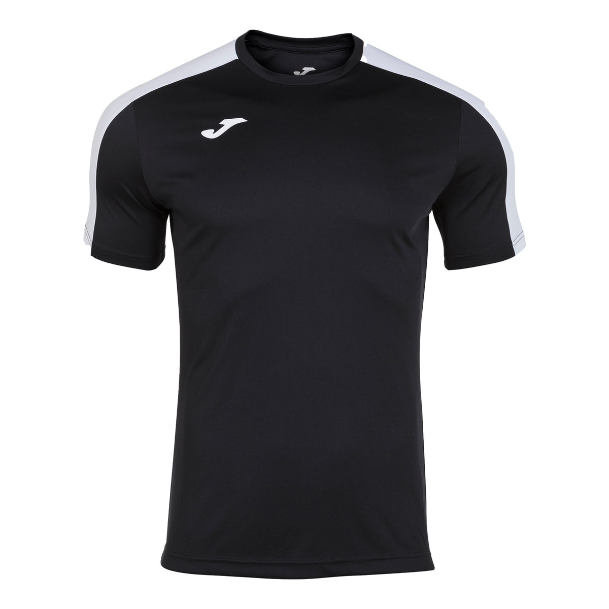 Joma Academy III Junior S/S Football Shirt: Black/White