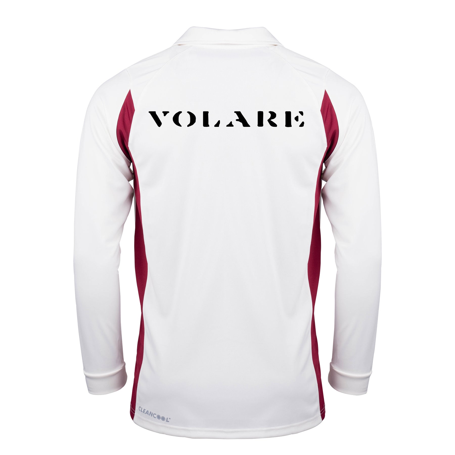 Blenheim Park CC Long Sleeve Playing Shirt: Ivory/Maroon