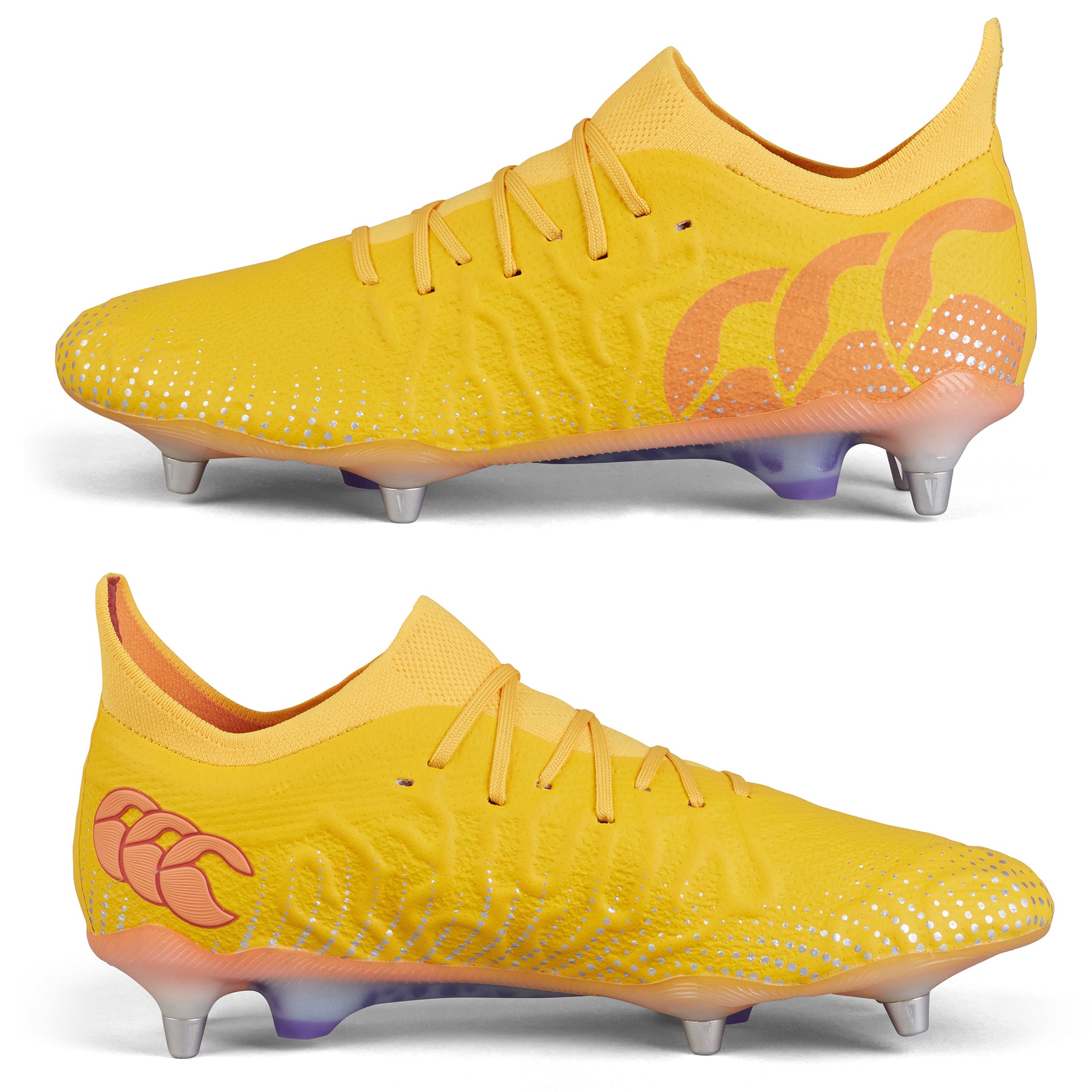 Canterbury Speed Infinite Elite Team Rugby Boots Yellow Orange