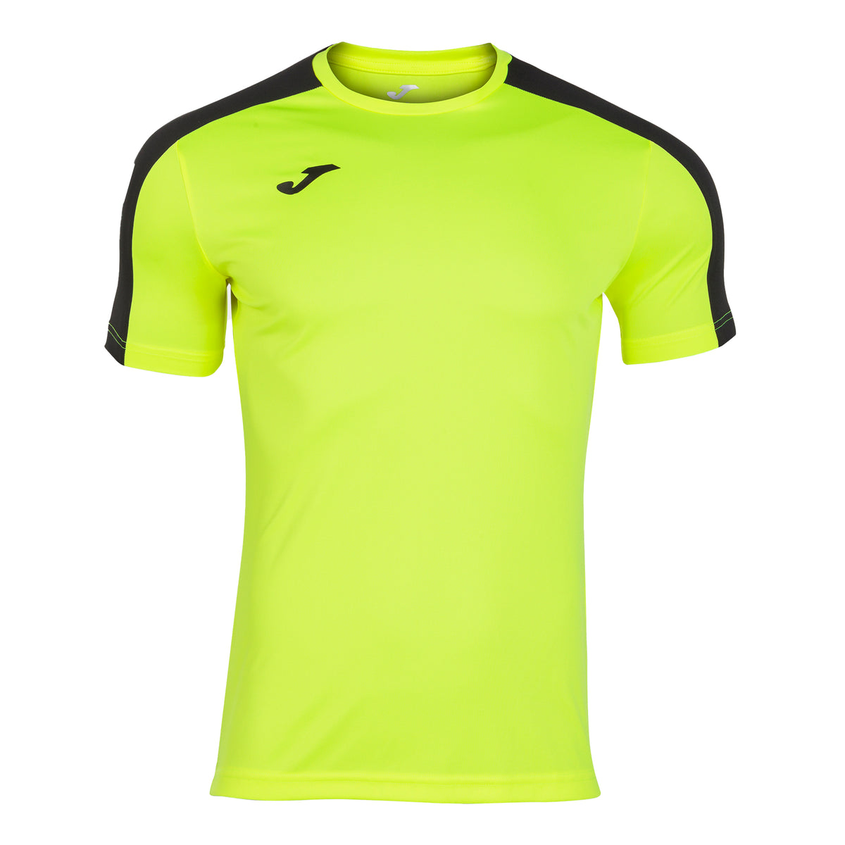 Joma Academy III Junior S/S Football Shirt: Fluor Yellow/Black