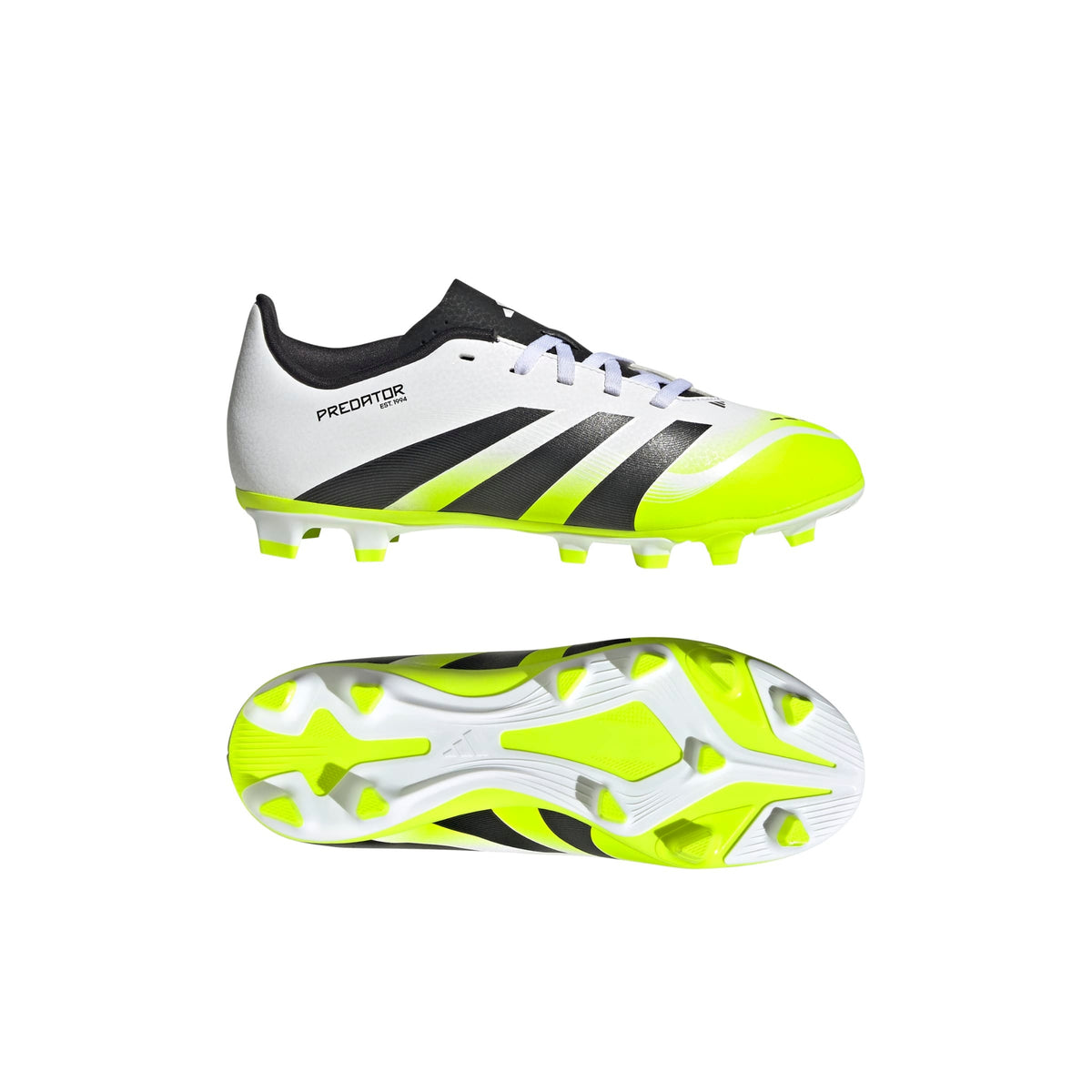 Adidas Predator Club FG/MG Junior Football Boots: White