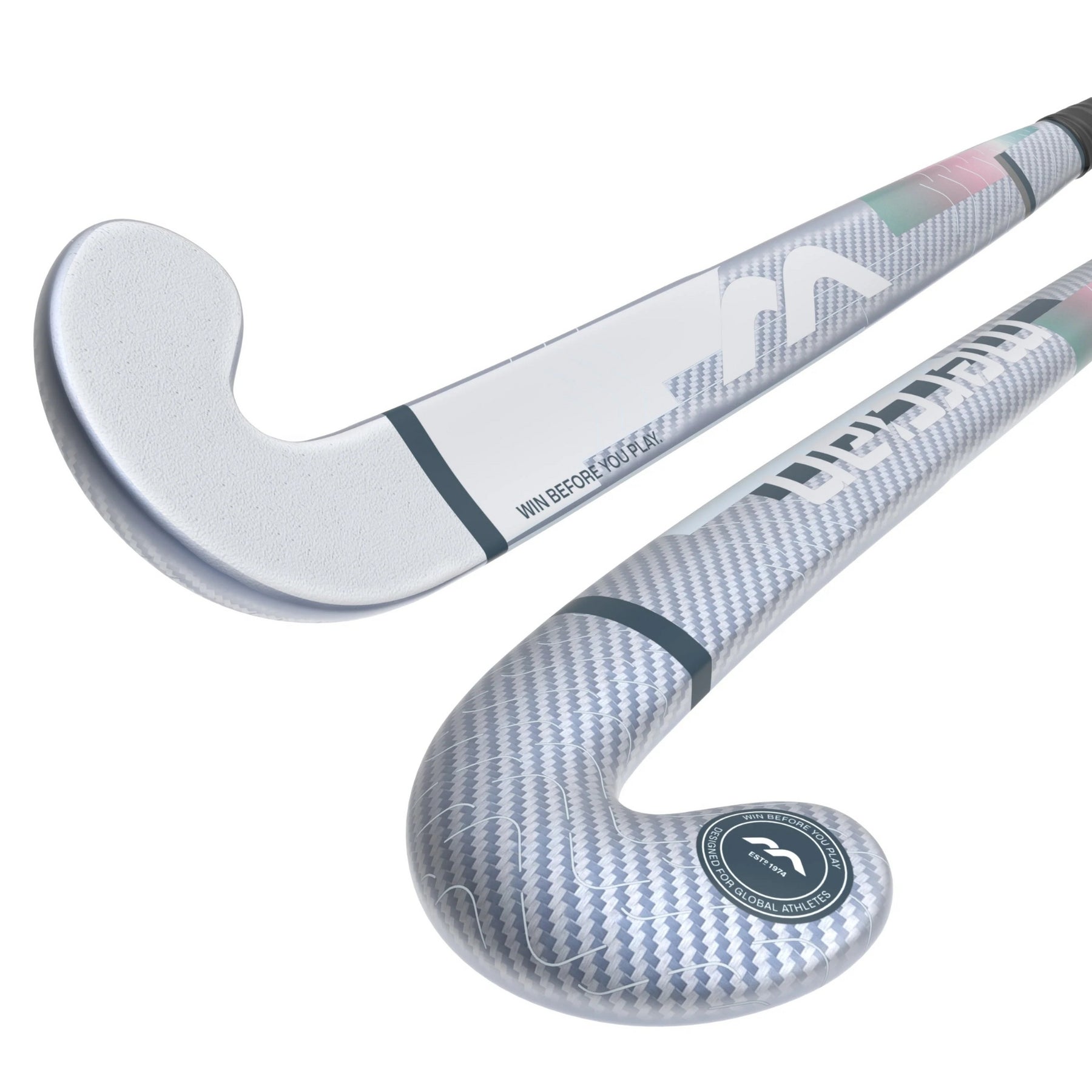 Mercian Evolution CKF55 Xtreme Hockey Stick: Silver Carbon/Grey