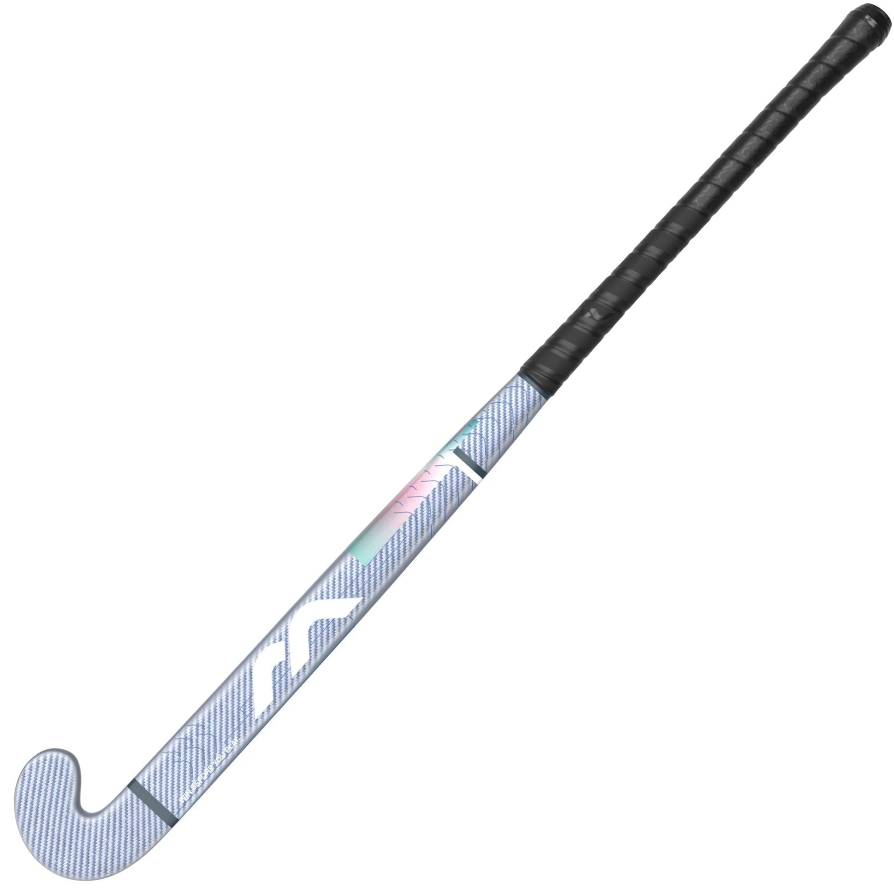 Mercian Evolution CKF65 Pro Hockey Stick: Silver Carbon/Royal
