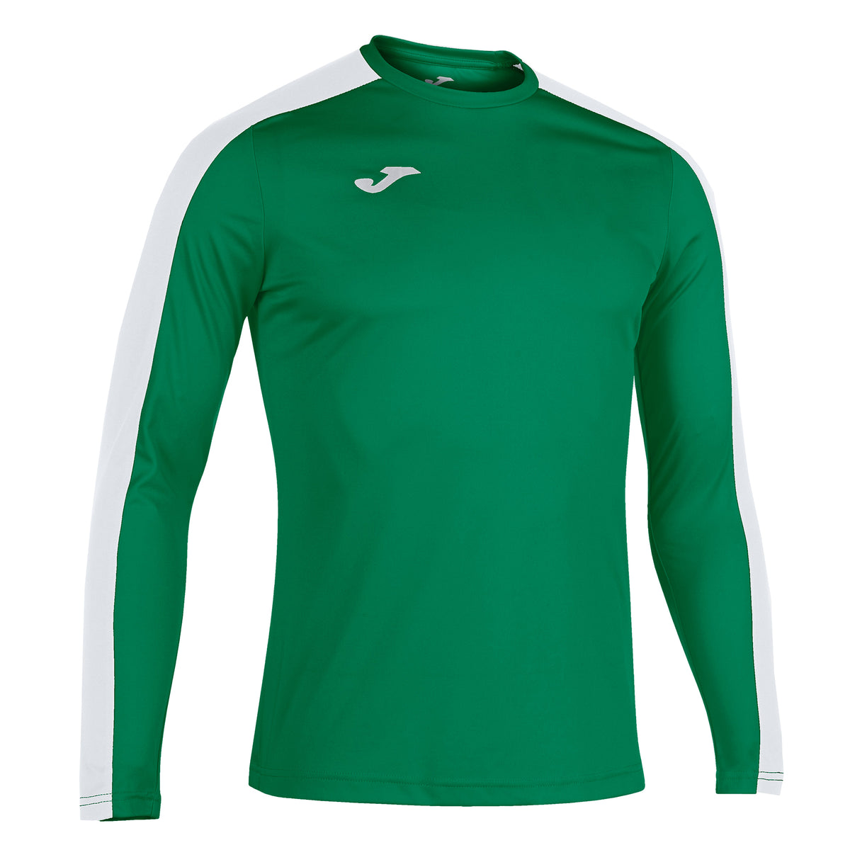 Joma Academy III Junior L/S Football Shirt: Green/White