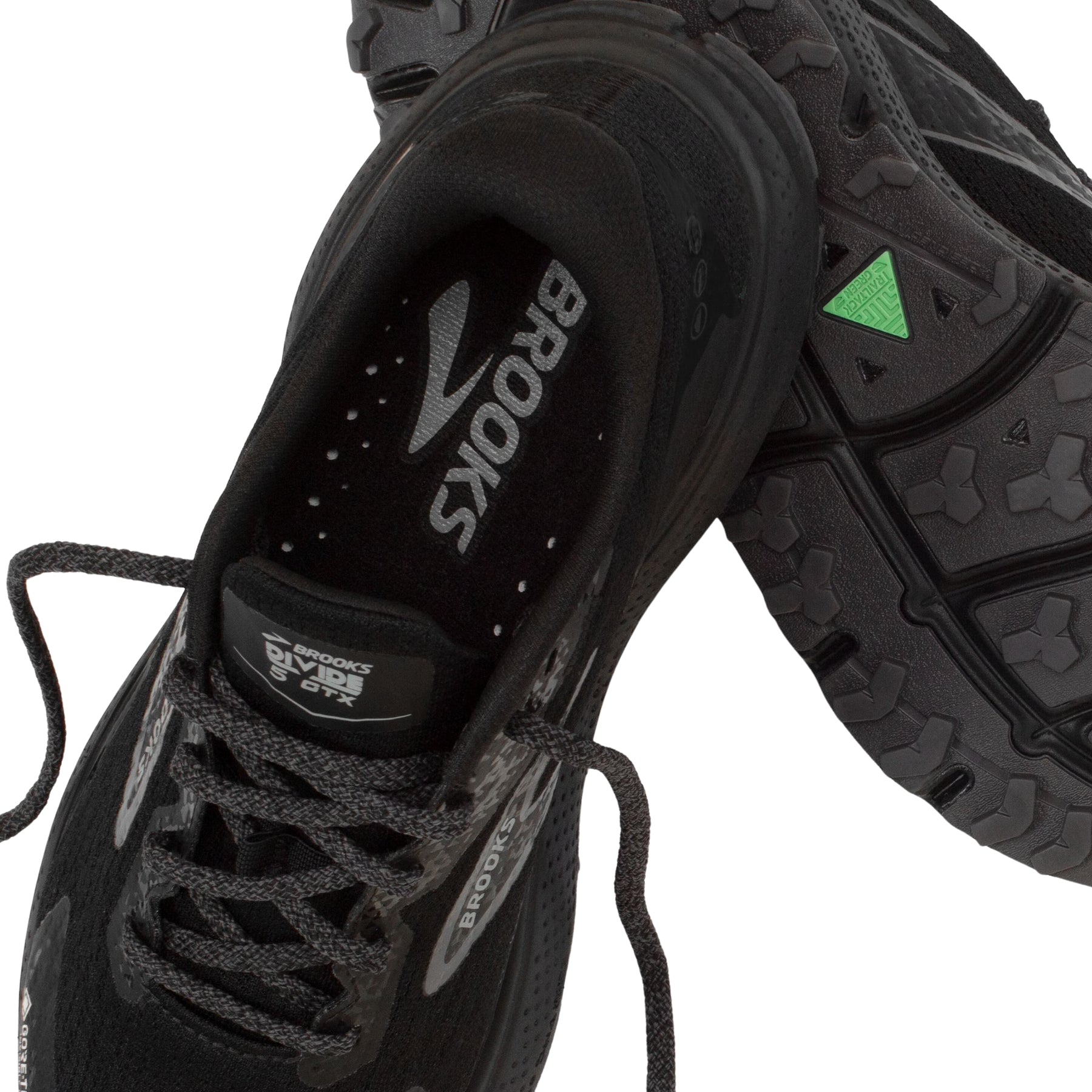 Brooks Divide 5 GTX Mens Trail Running Shoes: Black/Alloy/Primer Grey