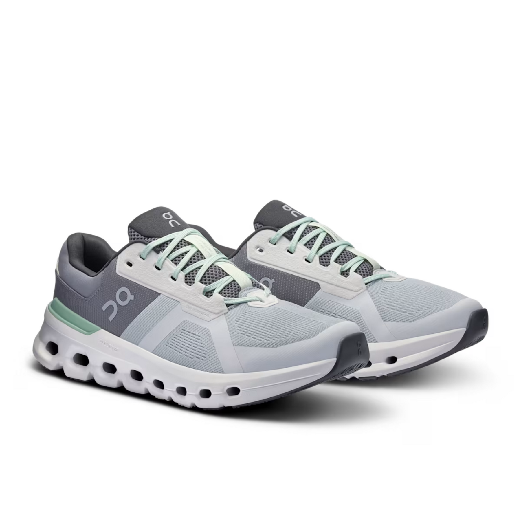 On Cloudrunner 2 Wide Mens Running Shoes: Glacier/Sage