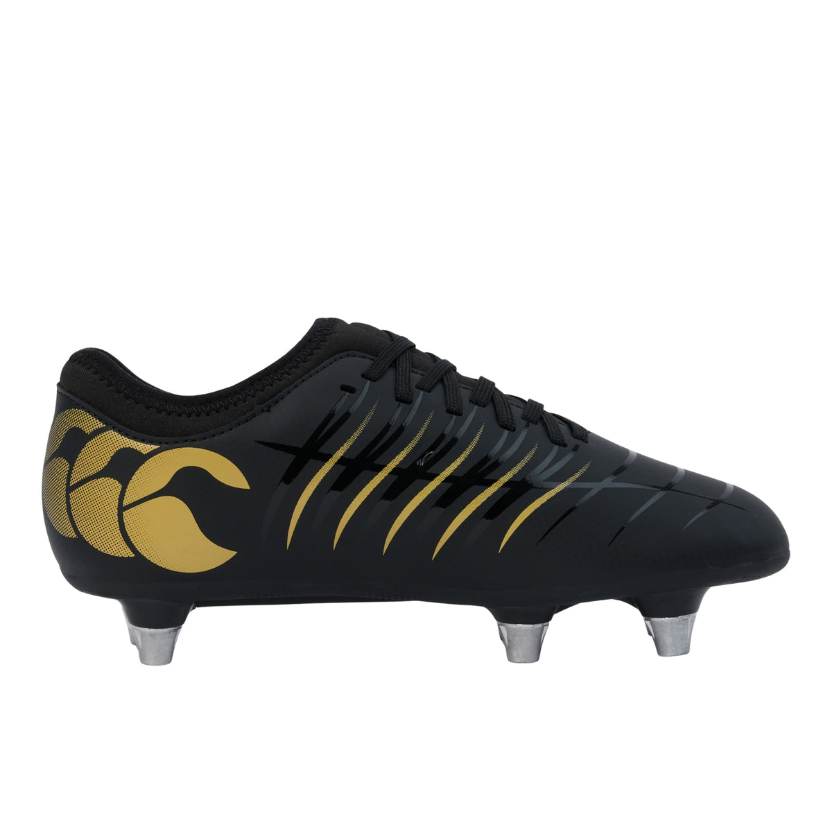 Canterbury Junior Phoenix 2.0 Soft Ground Rugby Boots: Black