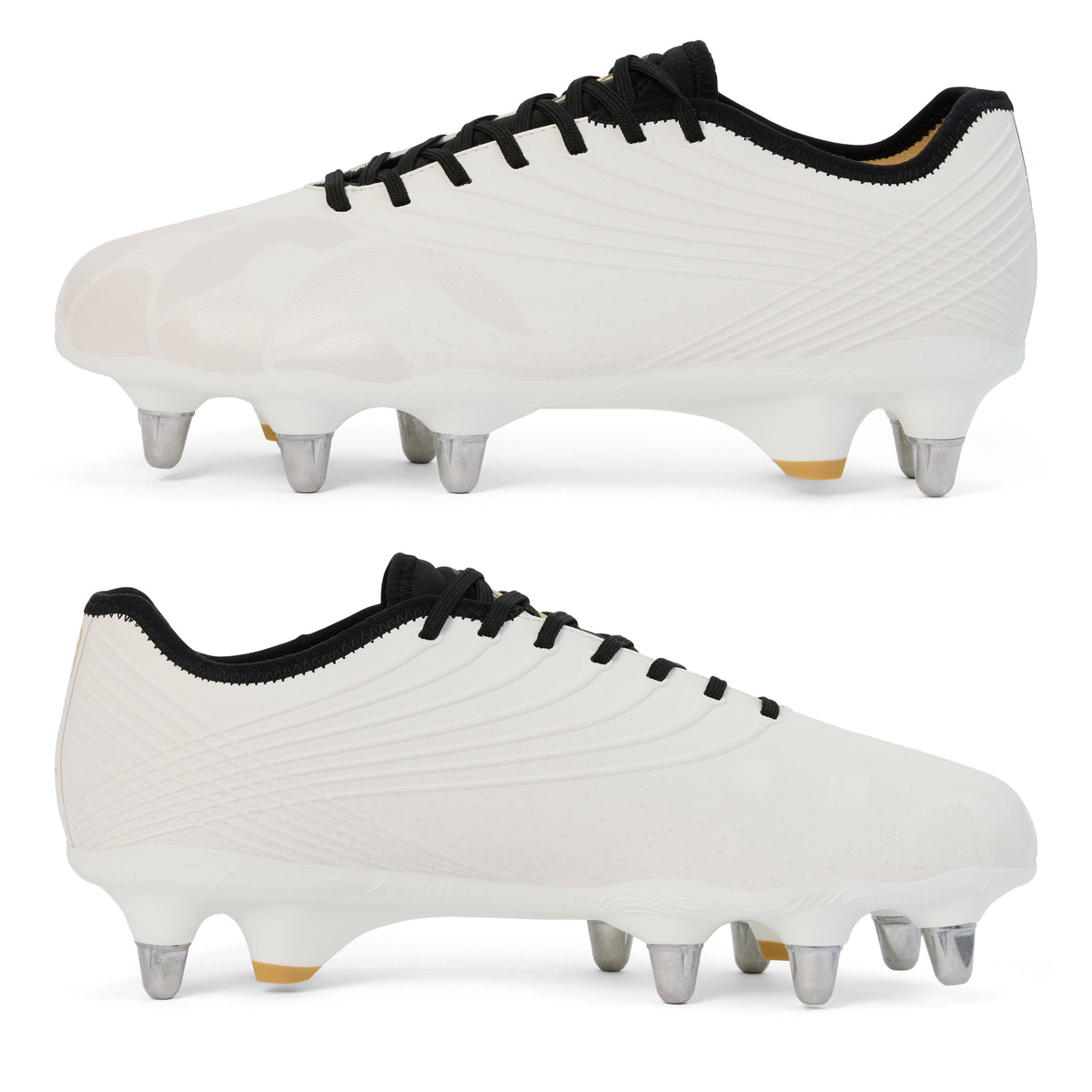 Canterbury Stampede Groundbreak Pro Soft Ground Rugby Boots: White