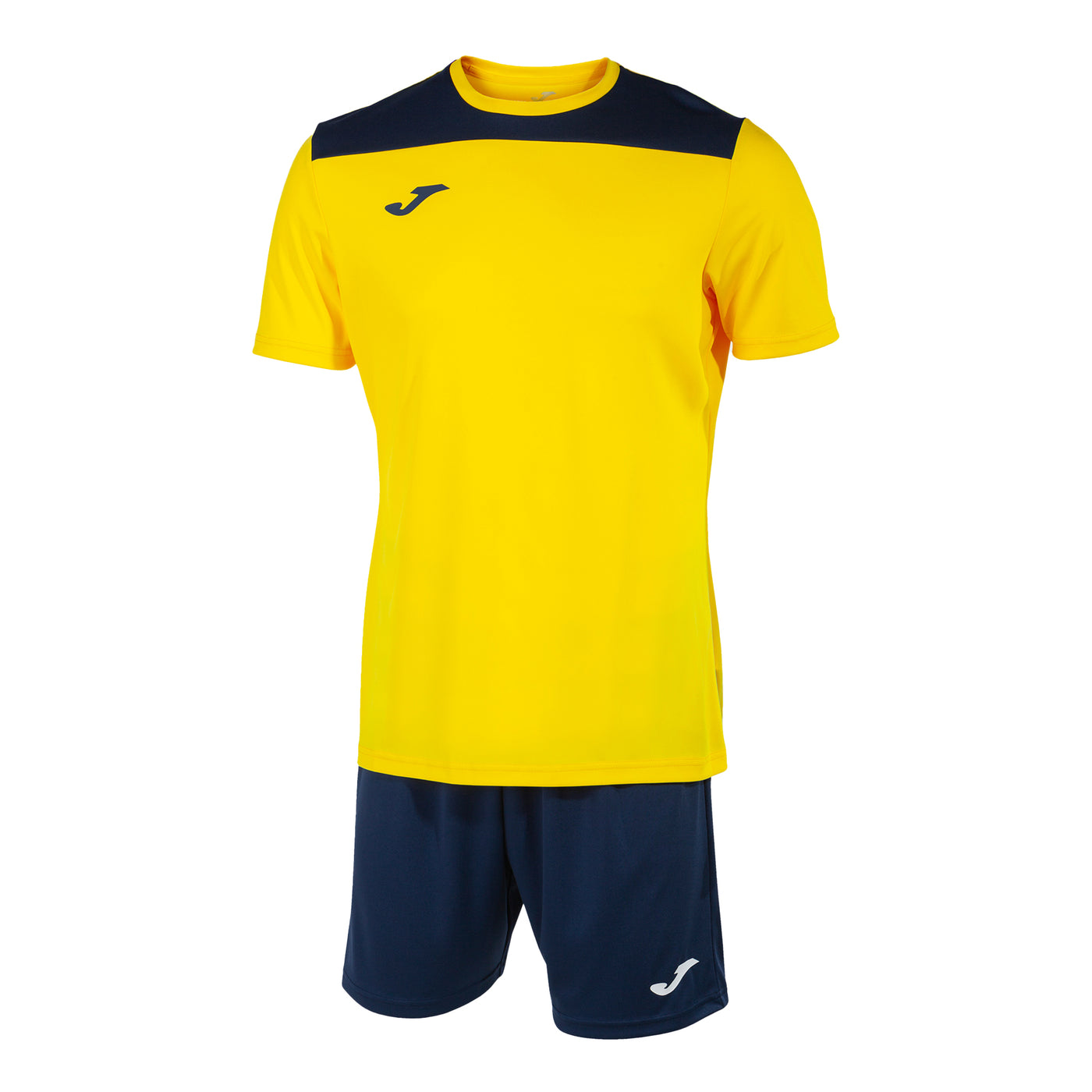 Joma Phoenix II S/S Football Set: Yellow/Navy