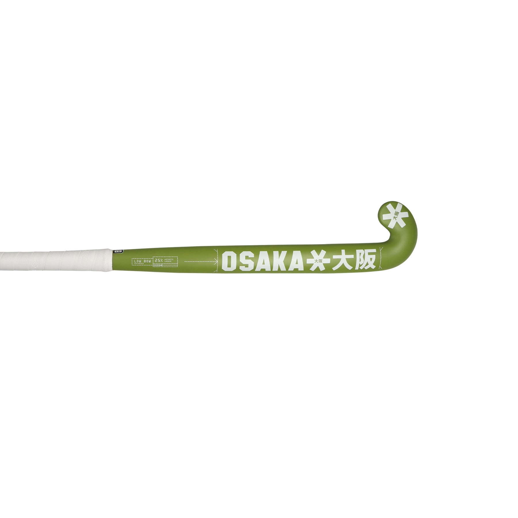 Osaka Low Bow 25 Advanced Hockey Stick 2025: Khaki Green