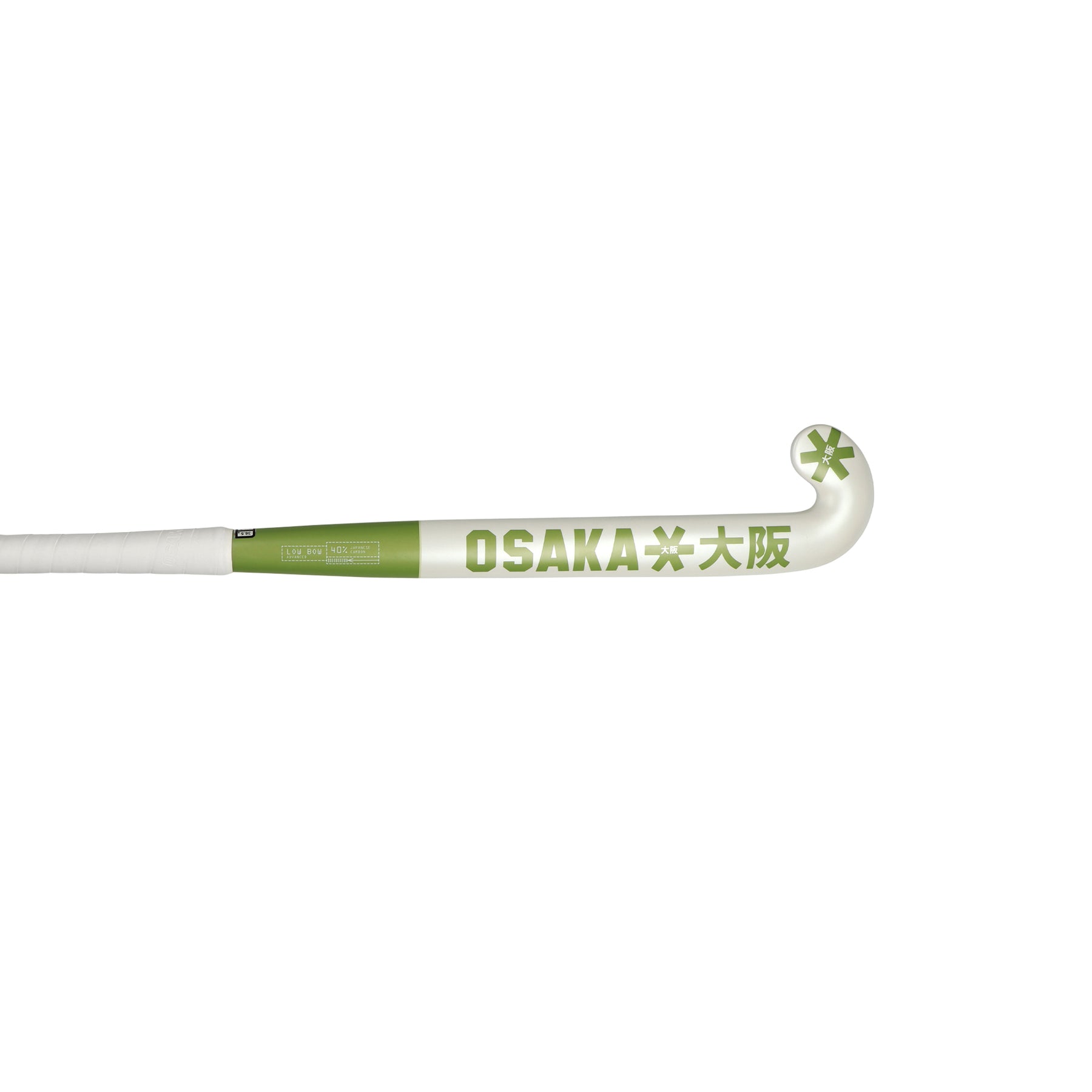 Osaka Low Bow 40 Advanced Hockey Stick 2025: Khaki Green
