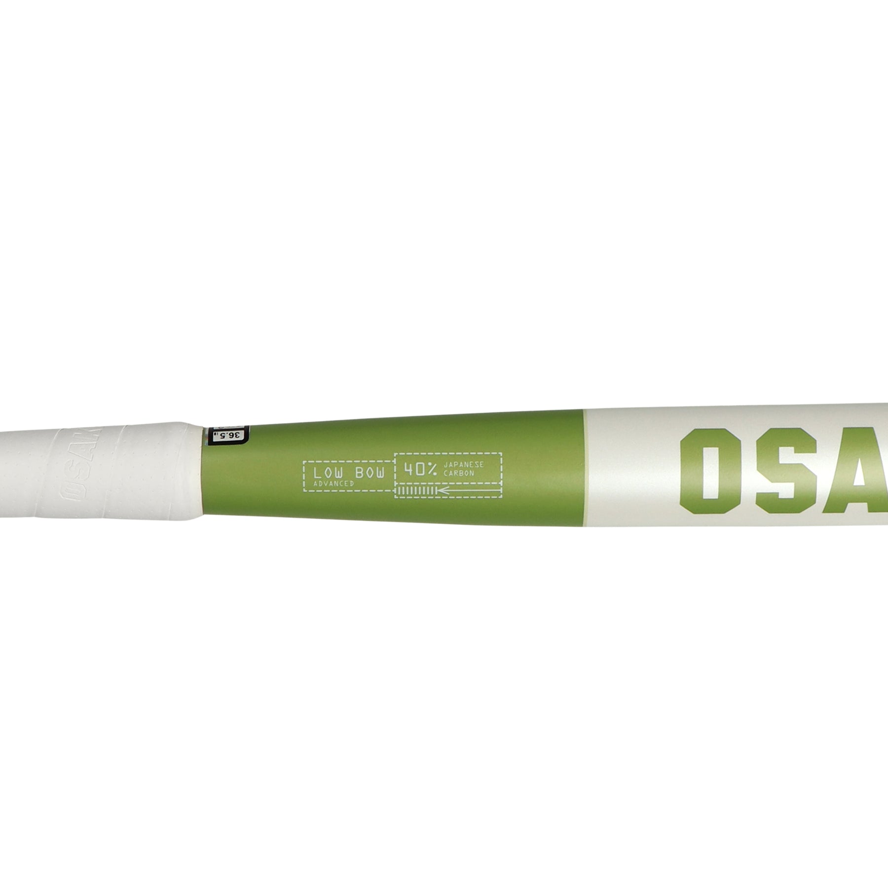 Osaka Low Bow 40 Advanced Hockey Stick 2025: Khaki Green