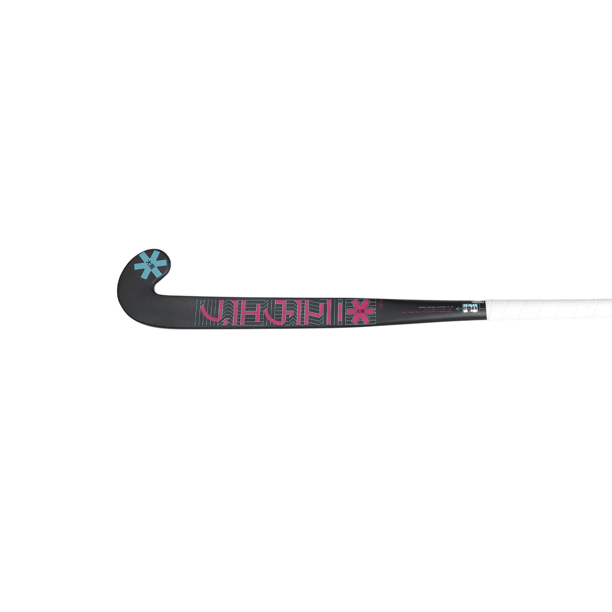 Osaka Mid Bow 10 Hockey Stick 2025: Retro Blue/Raspberry