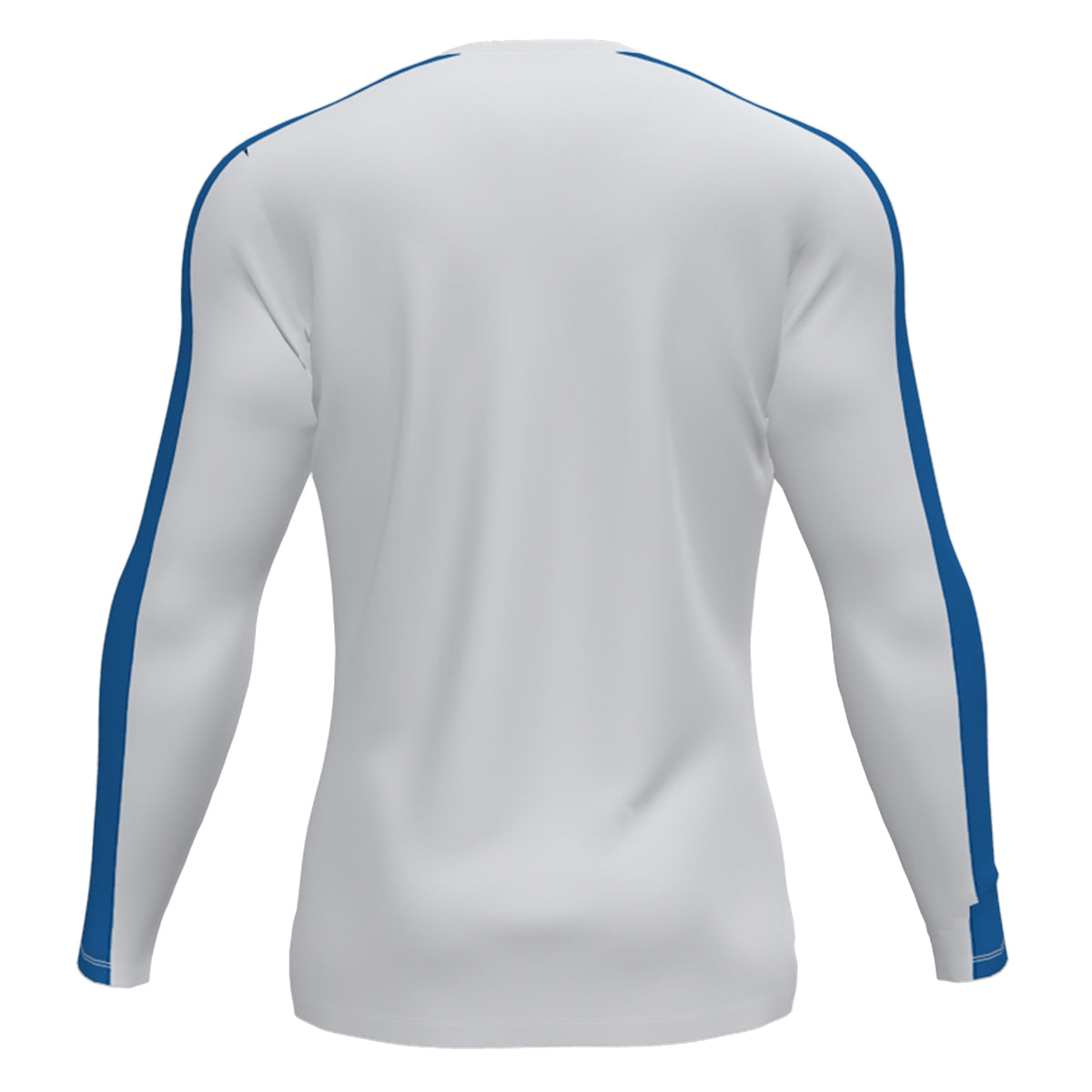 Joma Academy III Junior L/S Football Shirt: White/Royal Blue