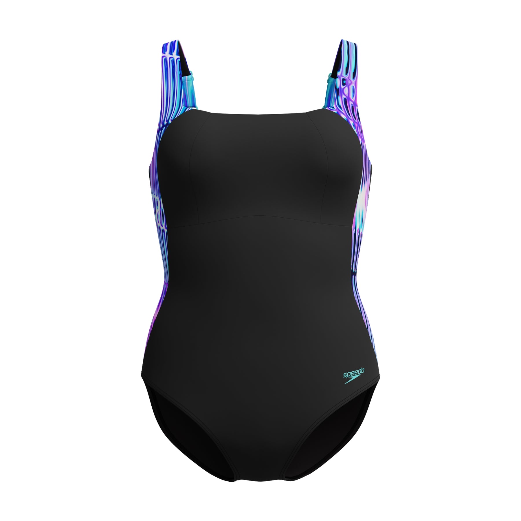 Speedo Women's LunaLustre Printed Swimsuit: Blue/Purple