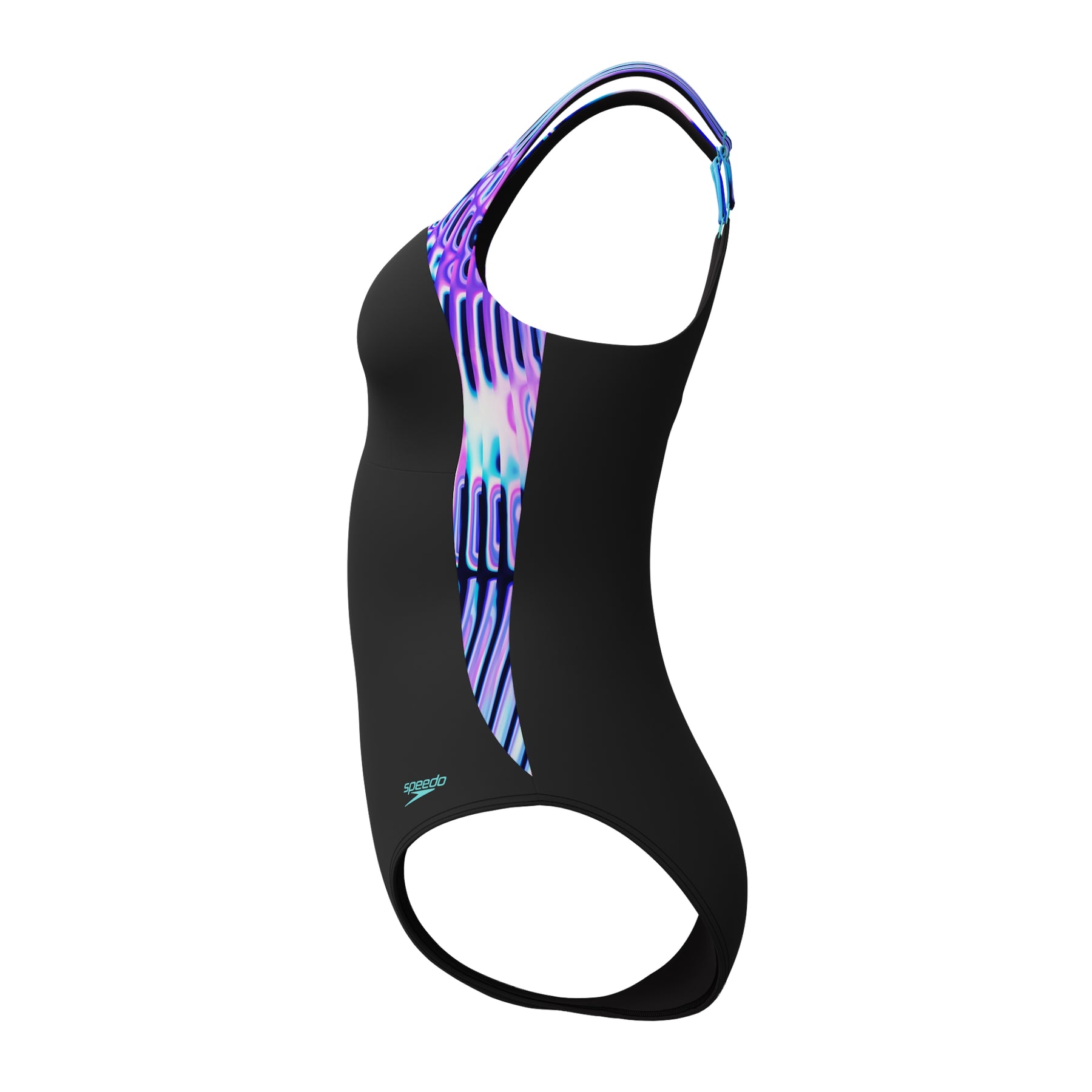 Speedo Women's LunaLustre Printed Swimsuit: Blue/Purple