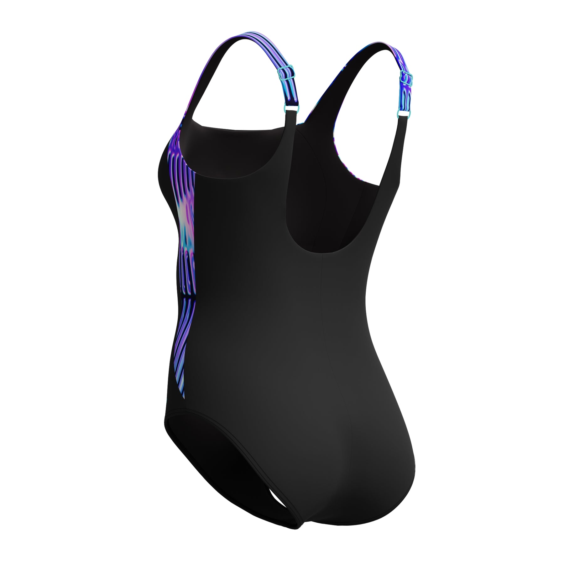 Speedo Women's LunaLustre Printed Swimsuit: Blue/Purple