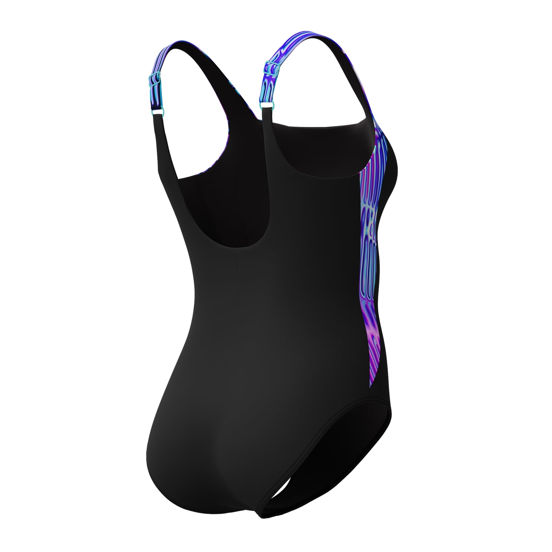 Speedo Women's LunaLustre Printed Swimsuit: Blue/Purple