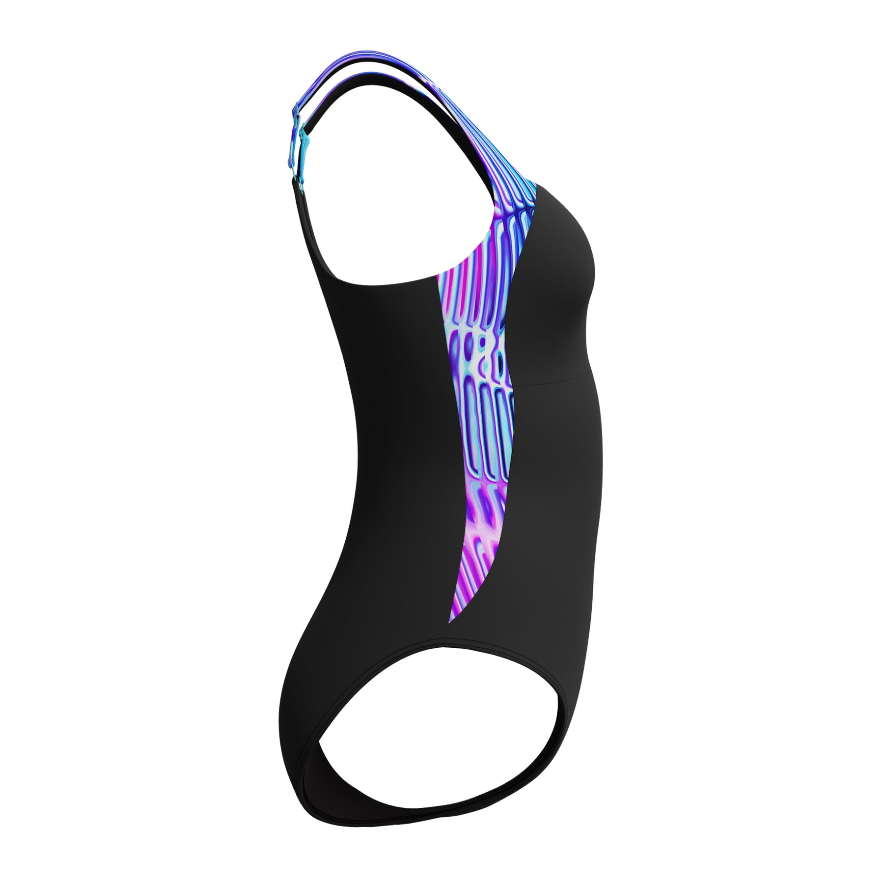 Speedo Women's LunaLustre Printed Swimsuit: Blue/Purple