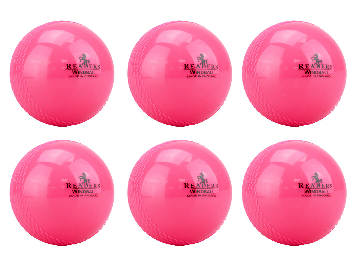 Readers Windball Junior Cricket Ball (Box of 6): Pink