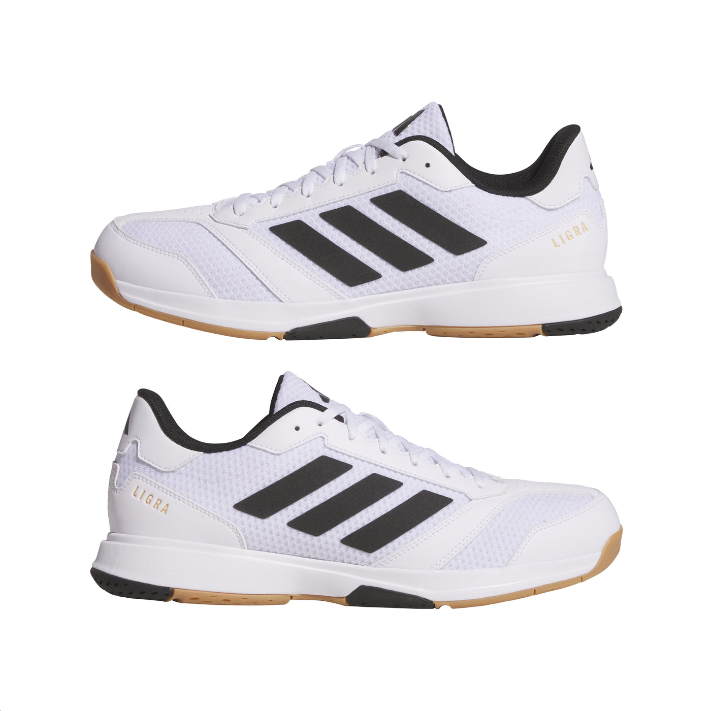 Adidas Mens Ligra 8 Indoor Court Shoes: White