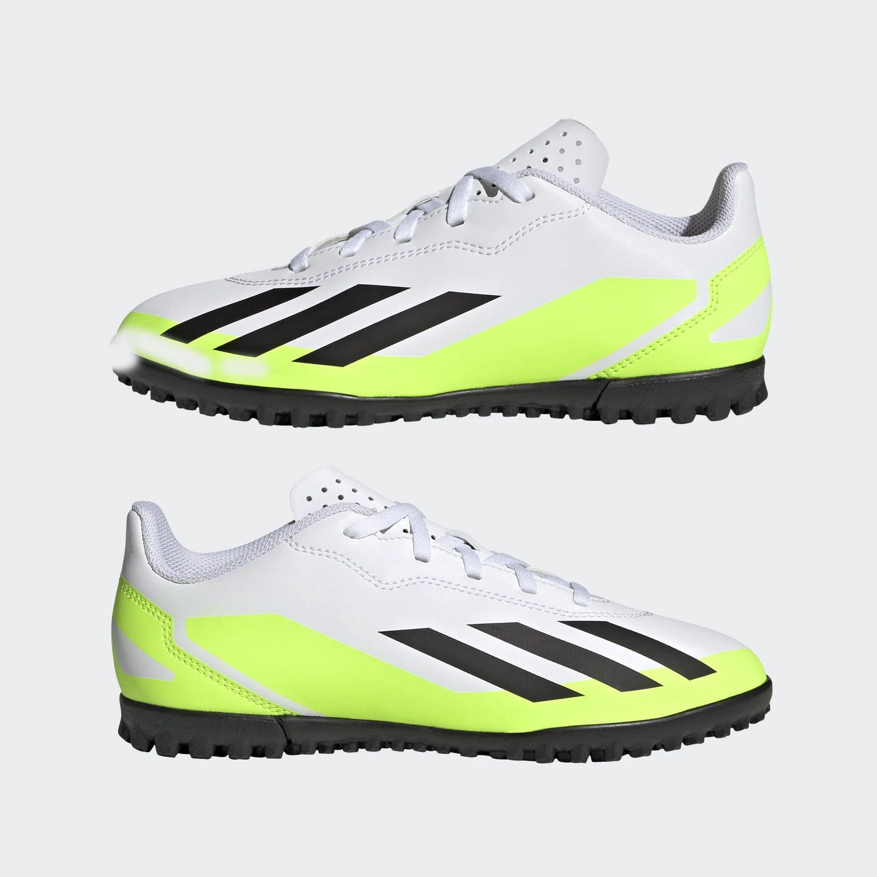 Adidas X Crazy Fast .4 Astro Junior Football Boots: White/Green
