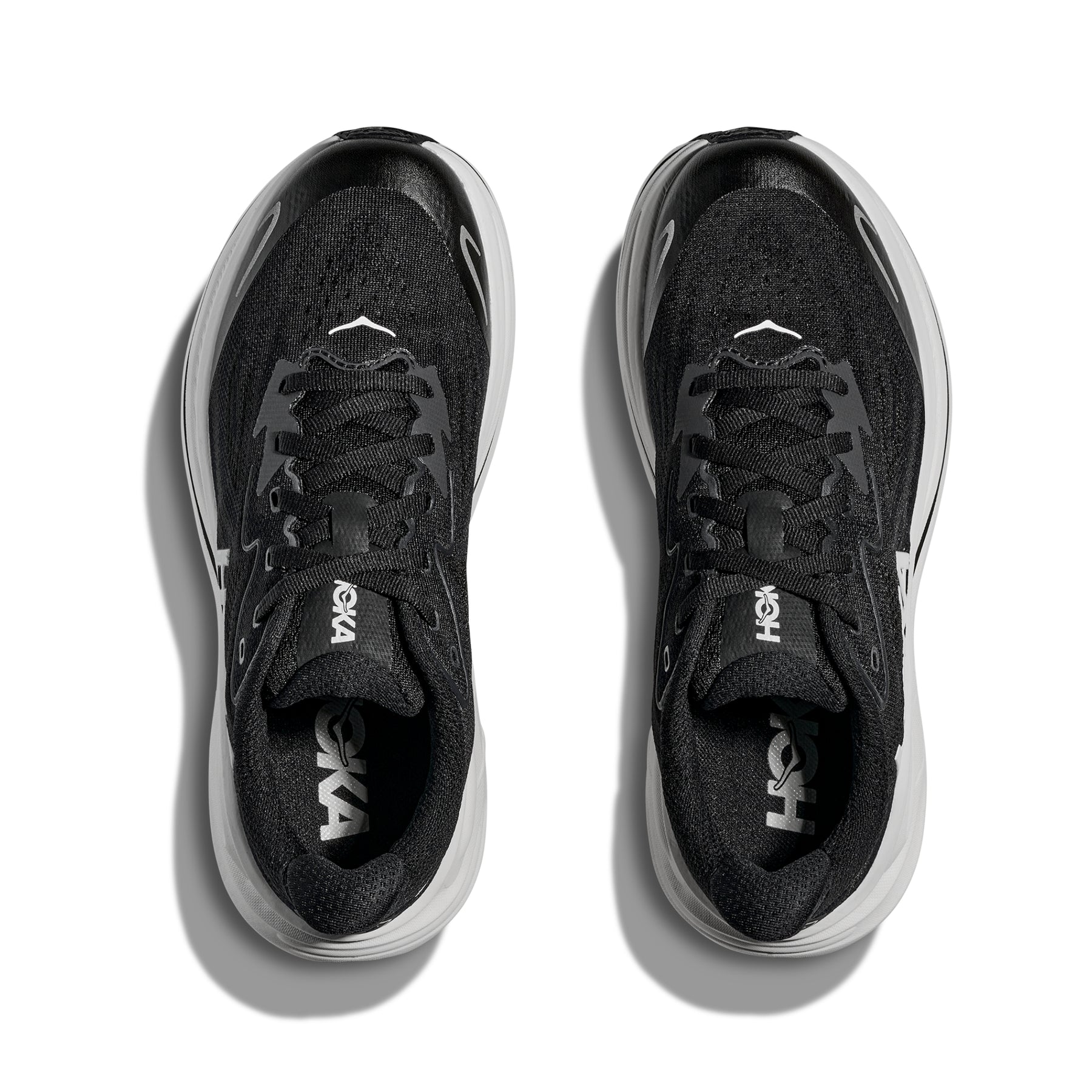 Hoka Clifton 10 Junior Running Shoes: Black/White