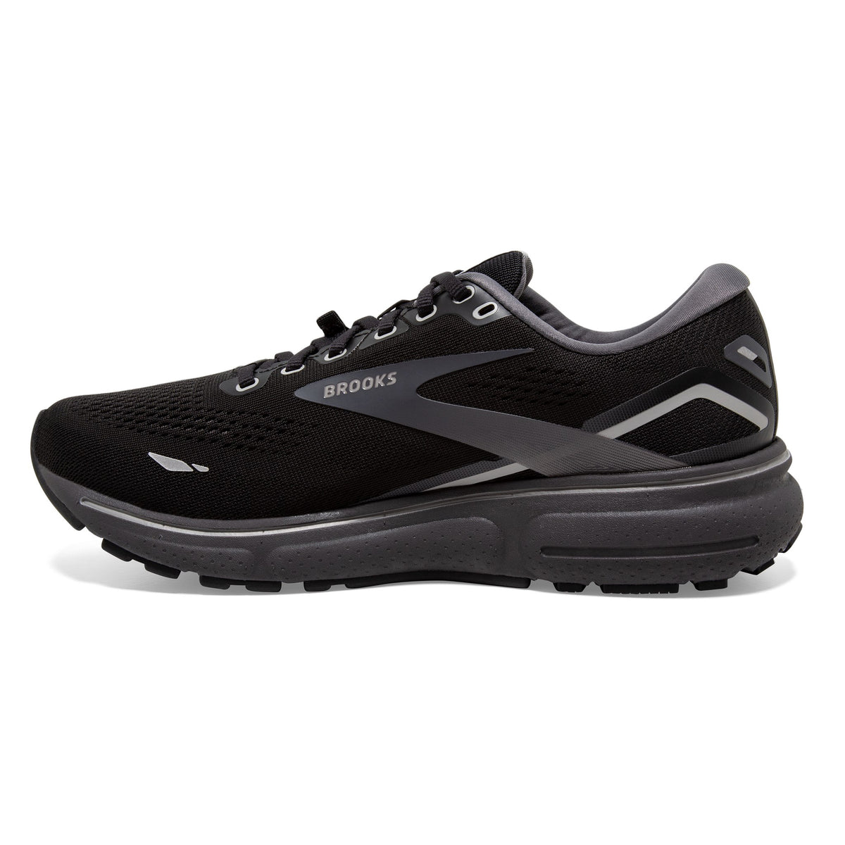 Brooks Ghost 15 GTX Mens Trail Shoes: Black/Pearl/Alloy