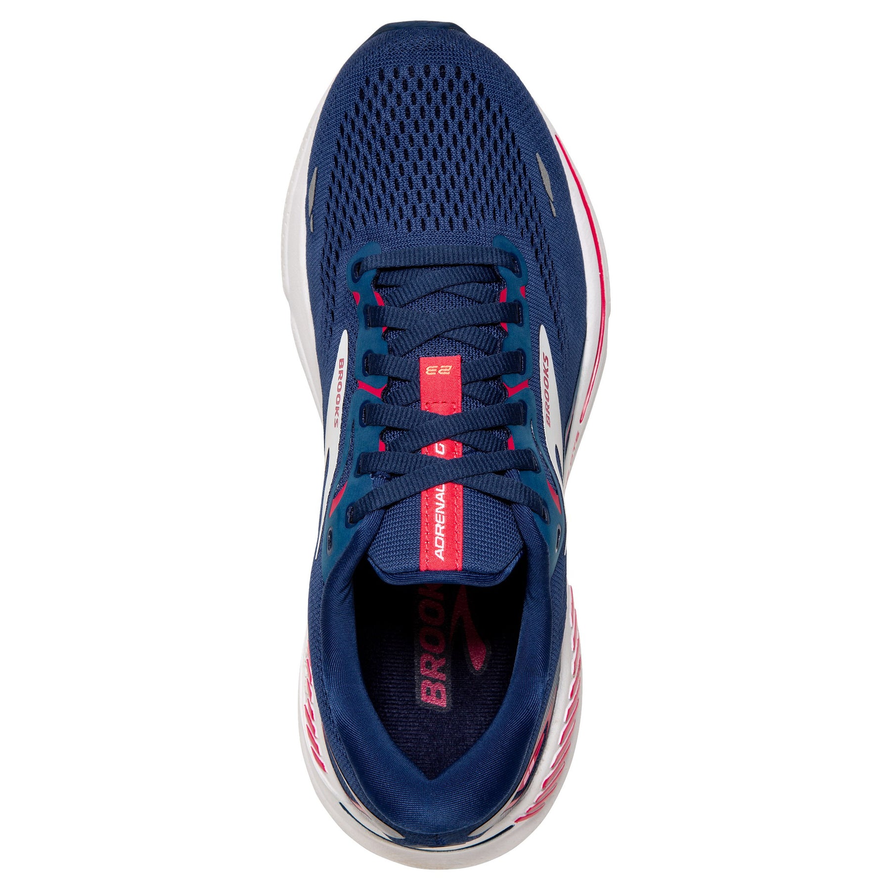 Brooks Adrenaline GTS 23 Womens Running Shoes: Blue/Raspberry/White