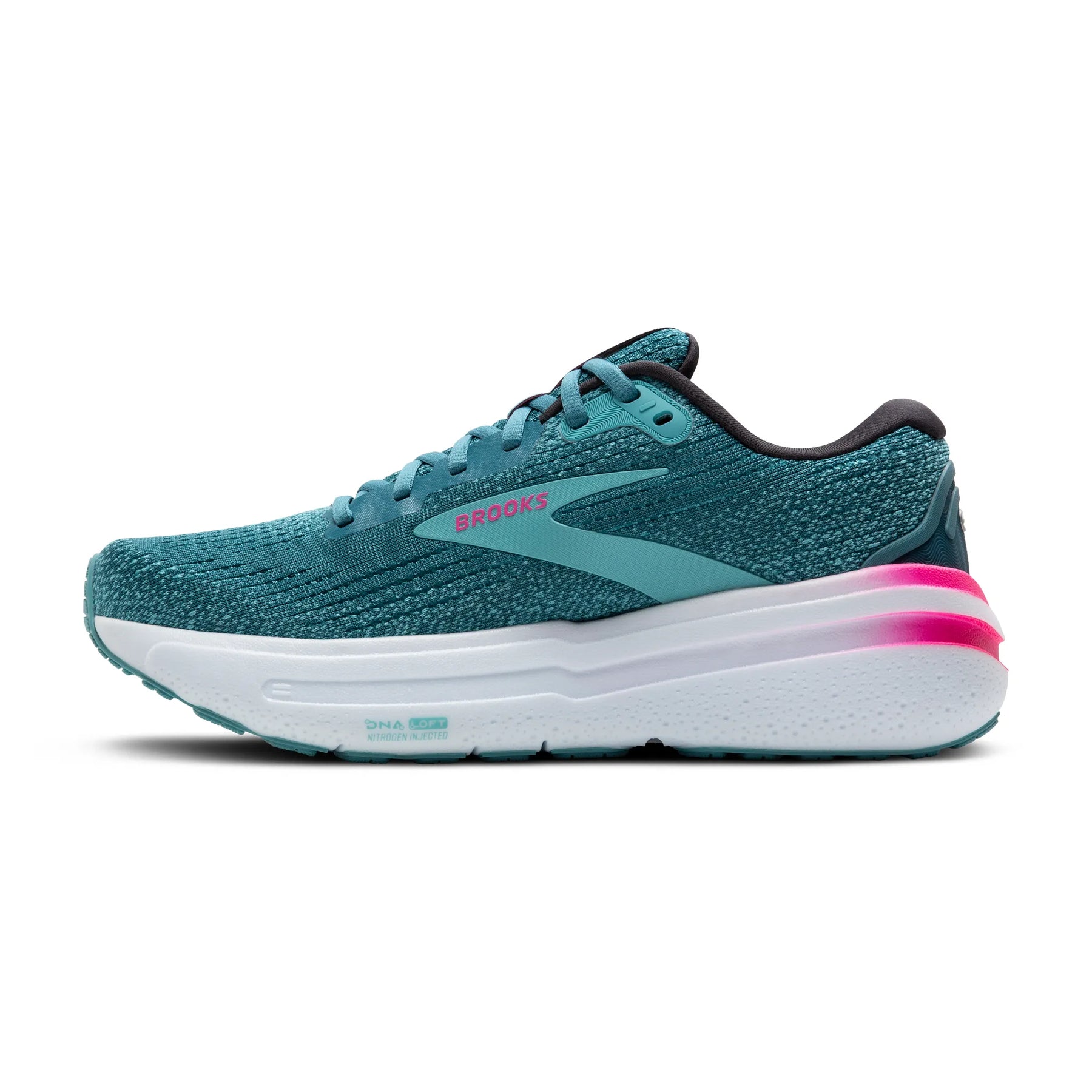 Brooks Ghost Max 2 Womens Running Shoes: Storm Blue/Knockout Pink/Aqua