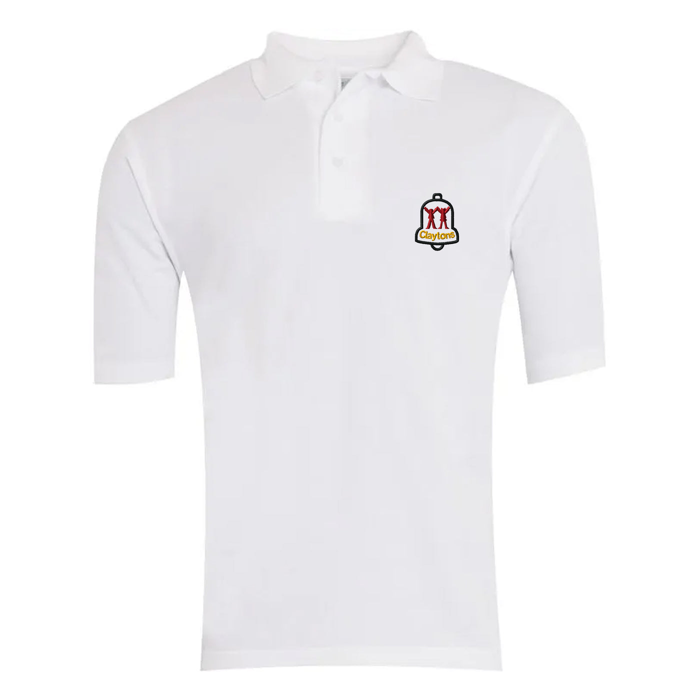 Claytons School Polo: White