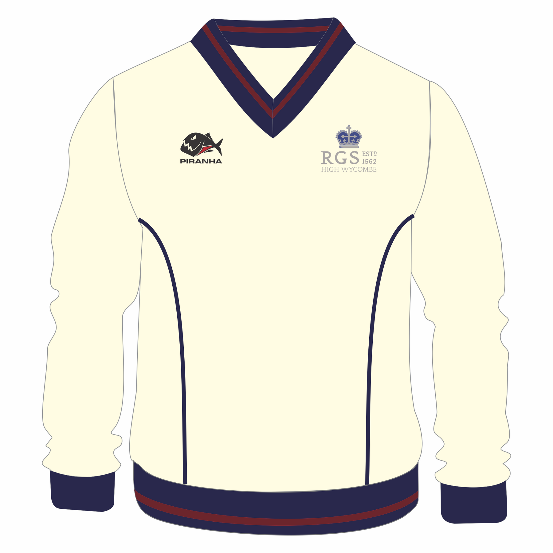 Royal Grammar School Cricket Sweater Long Sleeve