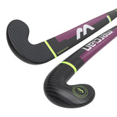 Mercian Elite CF95 Pro Hockey Stick: Carbon/Red Irridescent