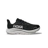 Hoka Clifton 10 Junior Running Shoes: Black/White