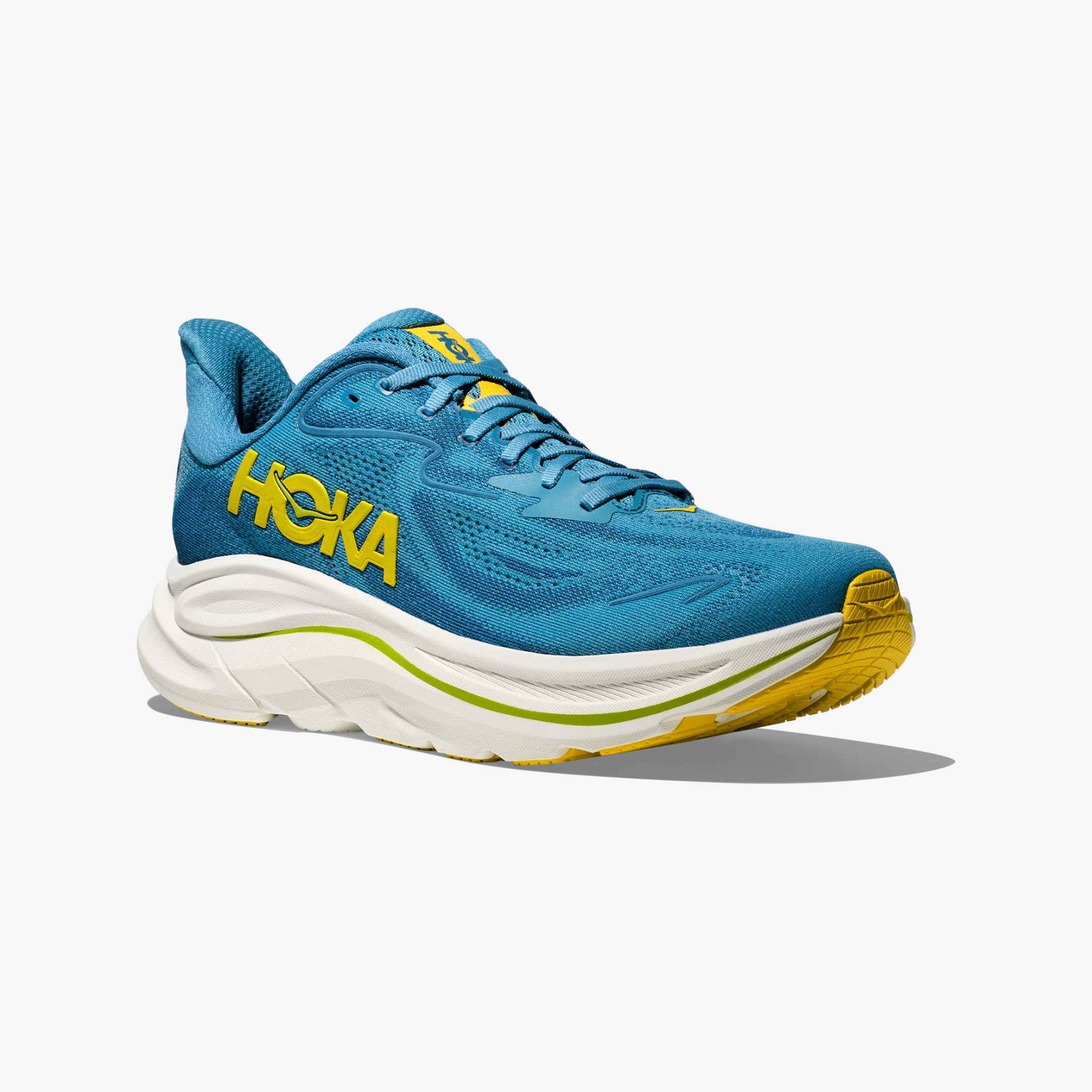 Hoka Clifton 10 Men's Running Shoes: Alpine Blue/Foggy Night