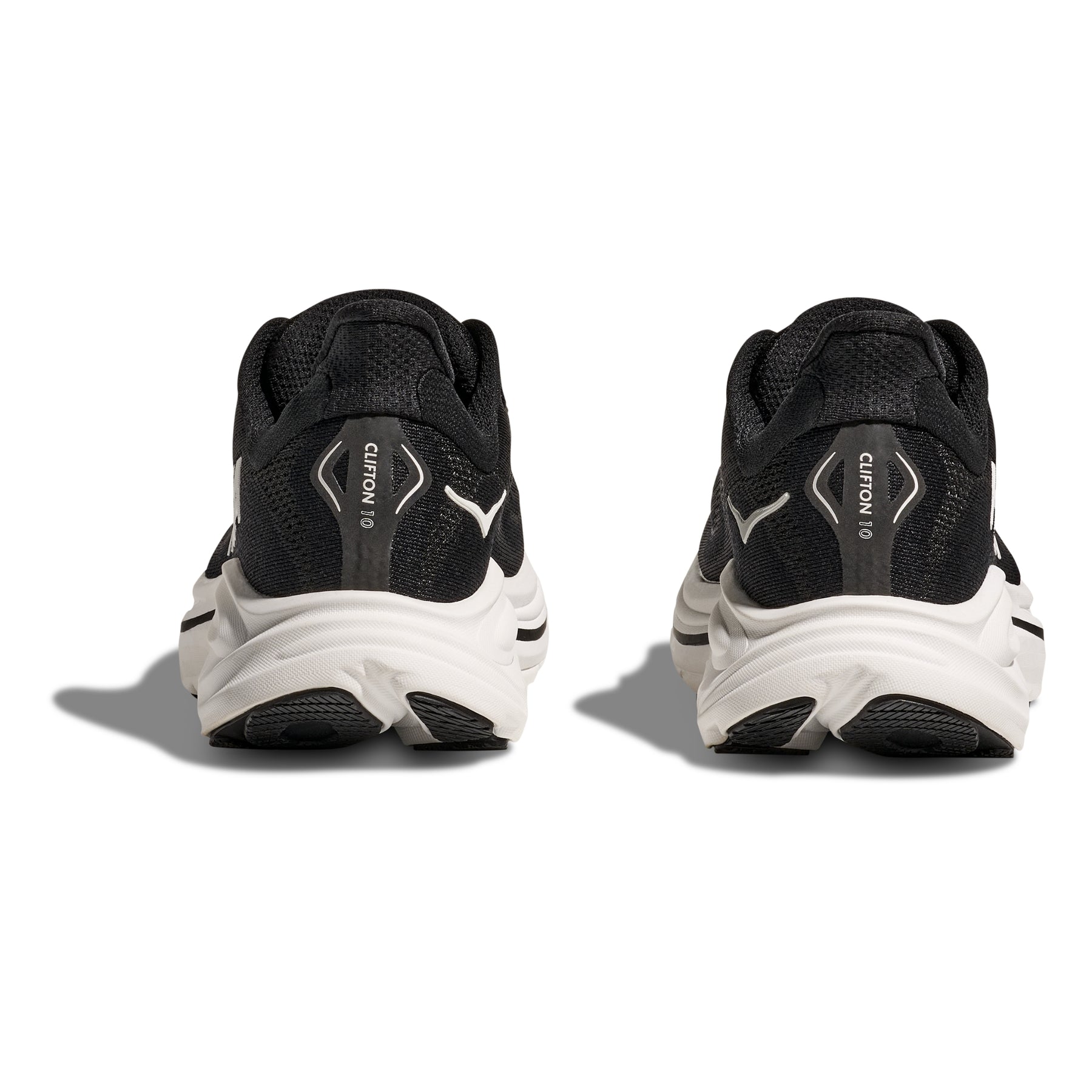 Hoka Clifton 10 Men's Running Shoes: Black/White