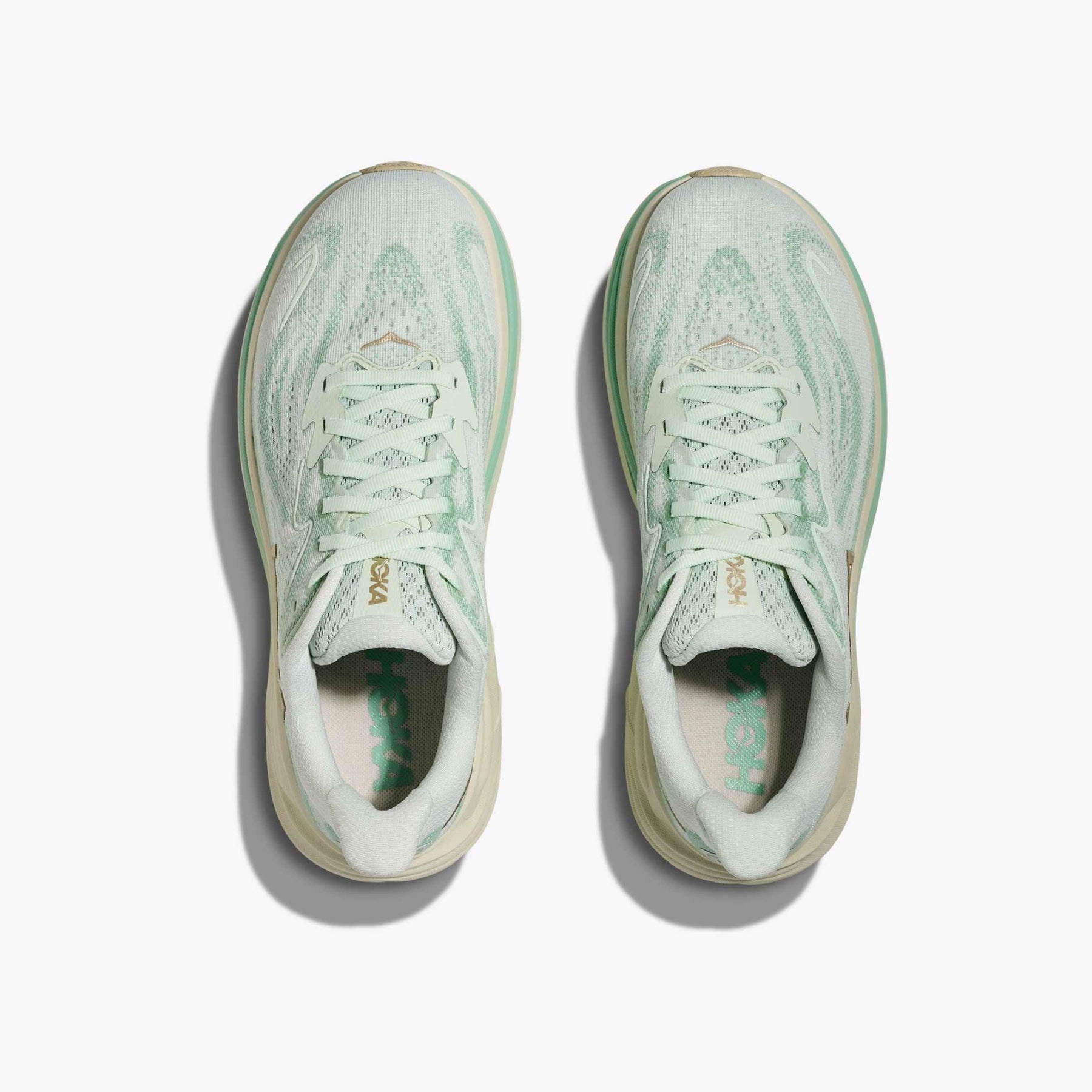 Hoka Clifton 10 Womens Running Shoes: Sea Glass/Jadeite