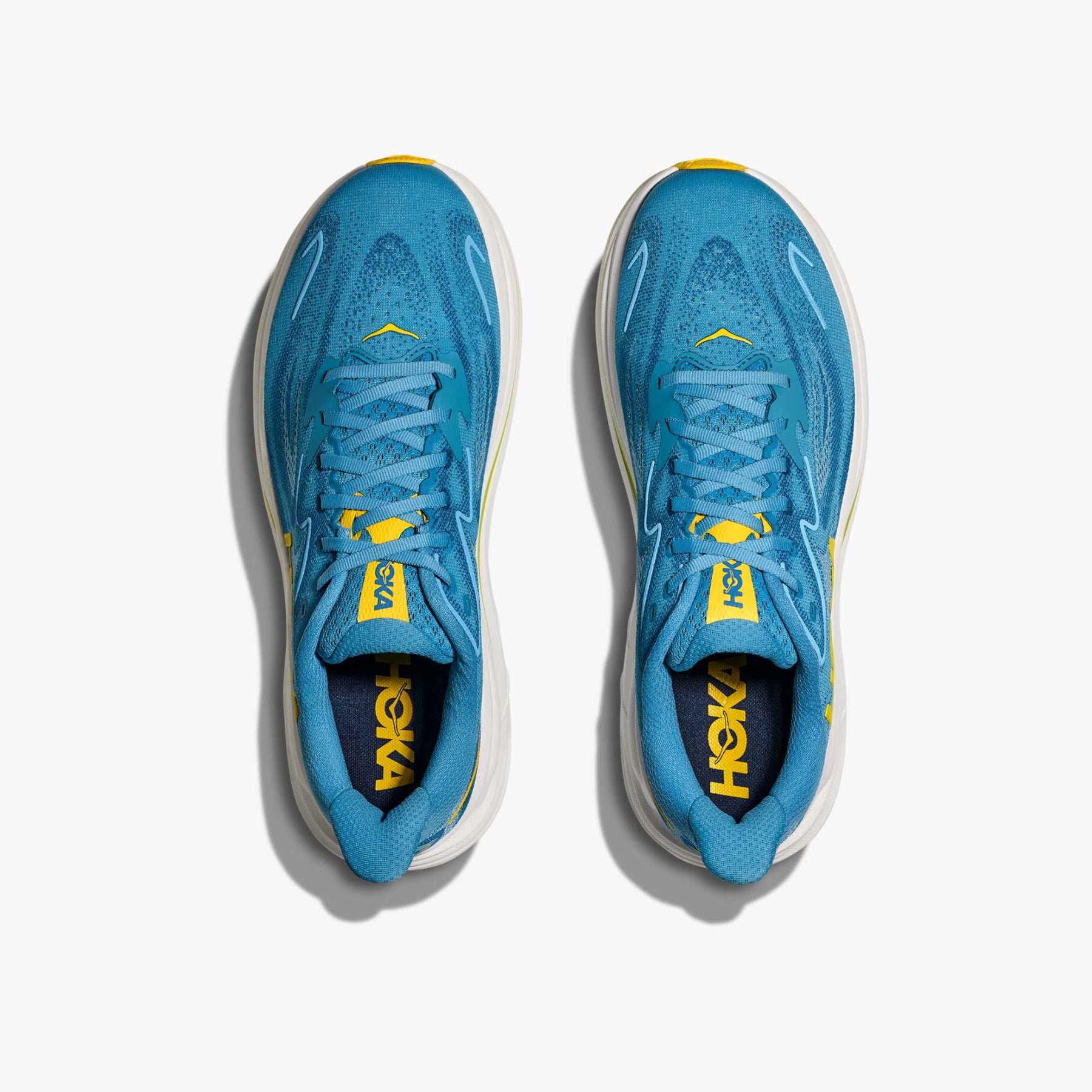 Hoka Clifton 10 Men's Running Shoes: Alpine Blue/Foggy Night