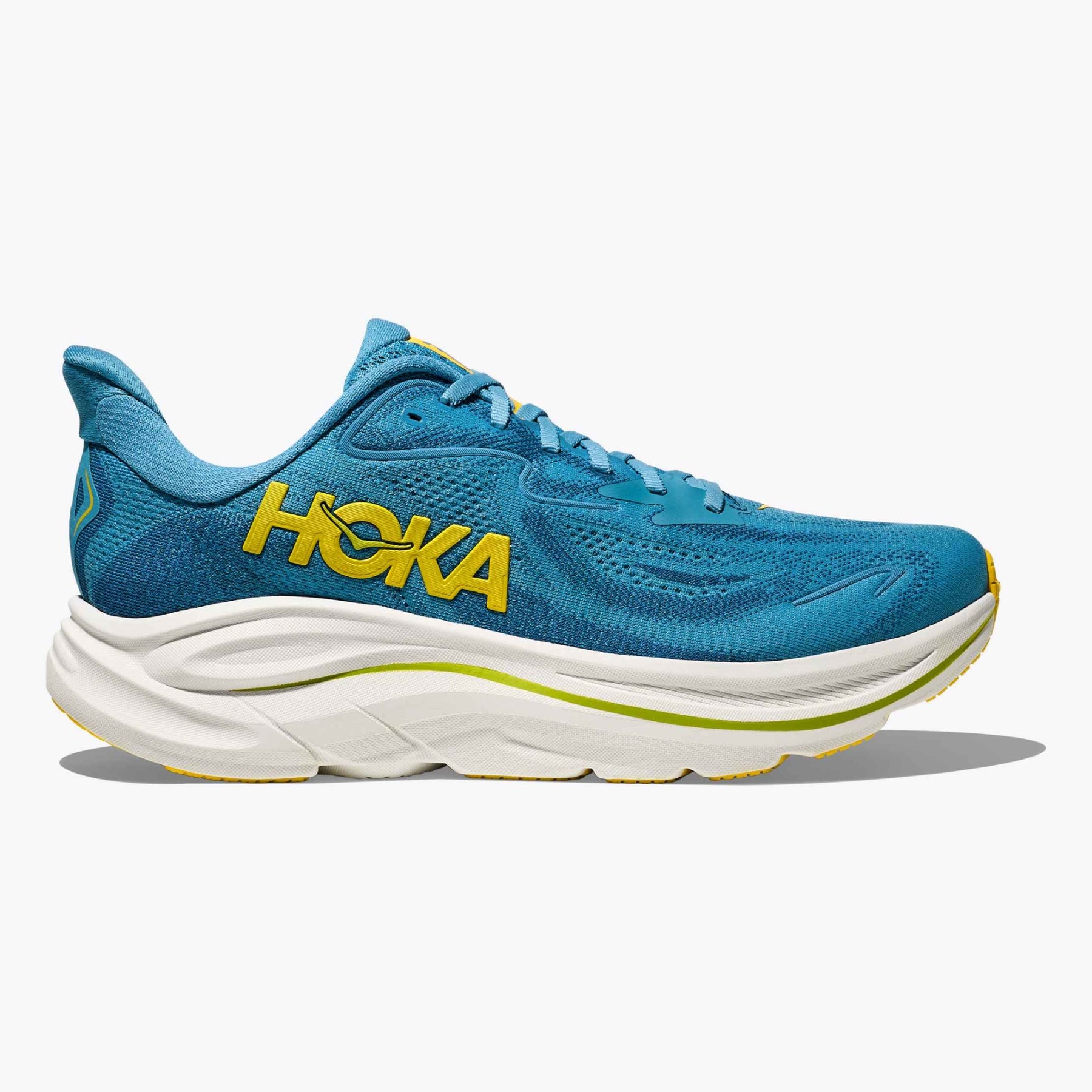 Hoka Clifton 10 Men's Running Shoes: Alpine Blue/Foggy Night