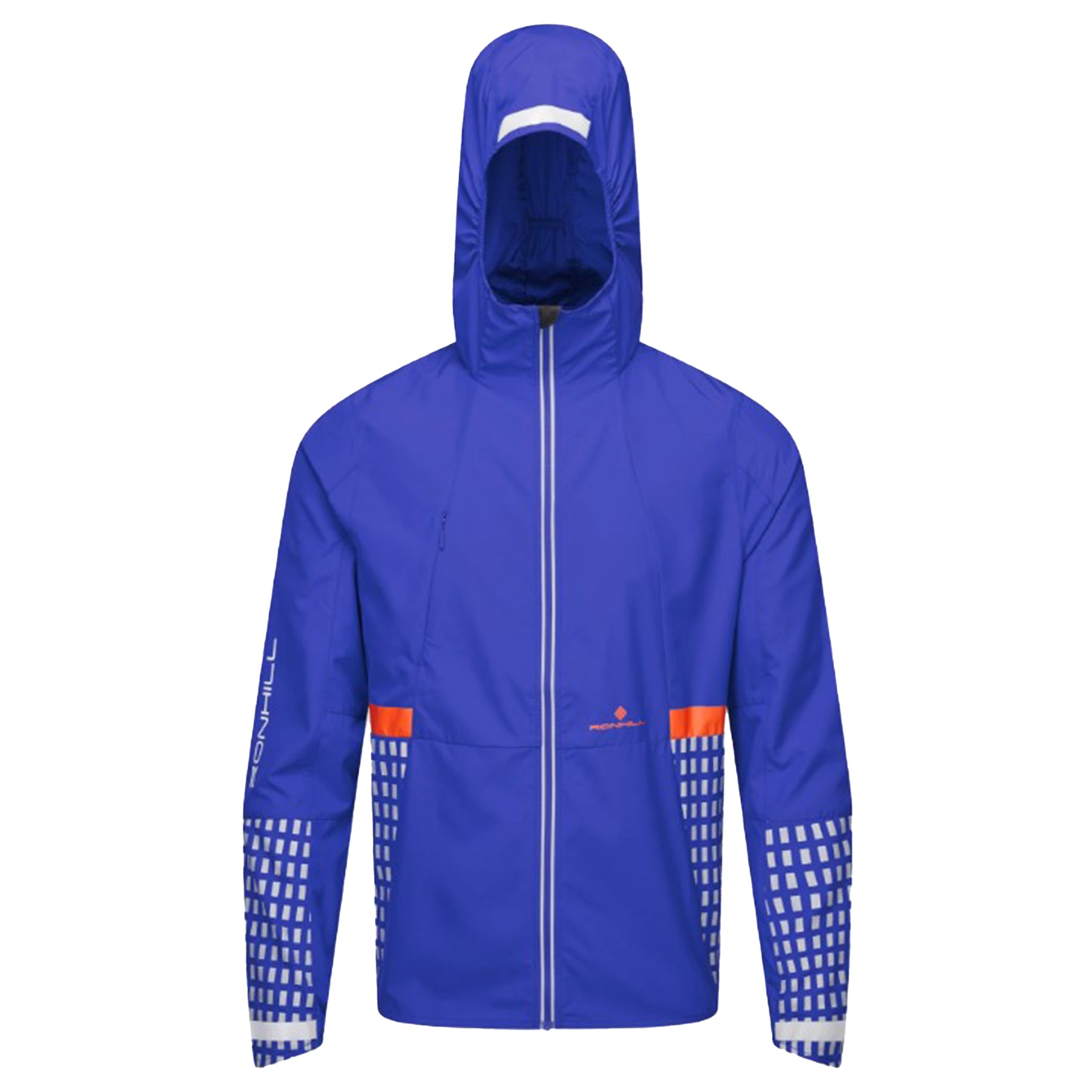 Ronhill Mens Tech Afterhours Jacket: Cobalt/Flame