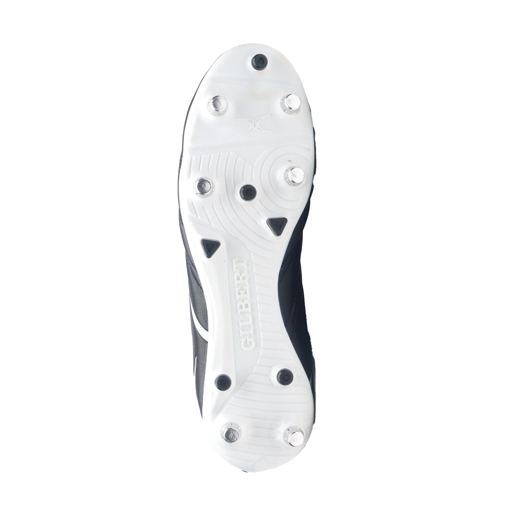 Gilbert Sidestep X20 Power Rugby Boots: Black/White